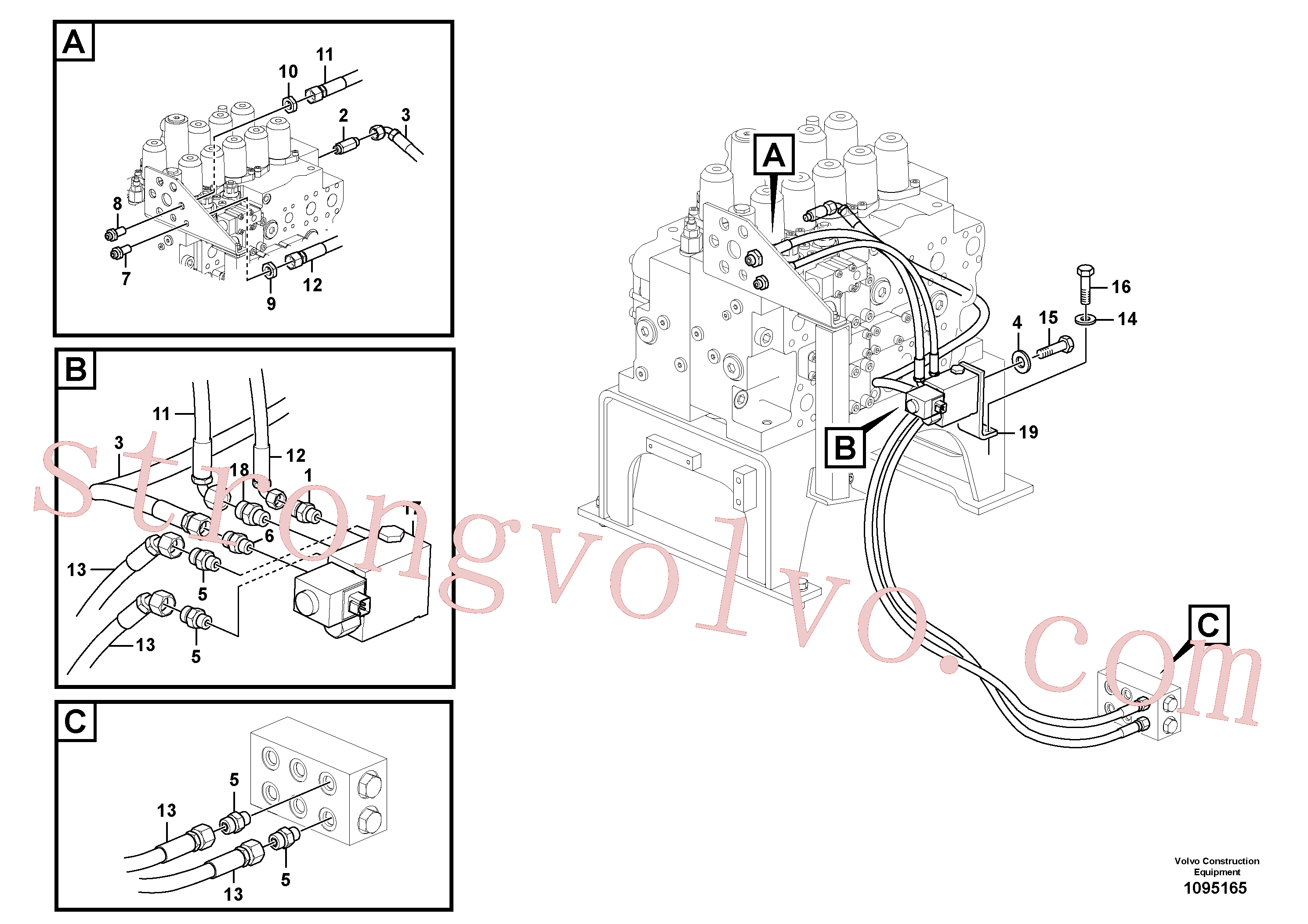 VOE14646265 Suporte Inscreva-se para Volvo Acessórios para escavadeira