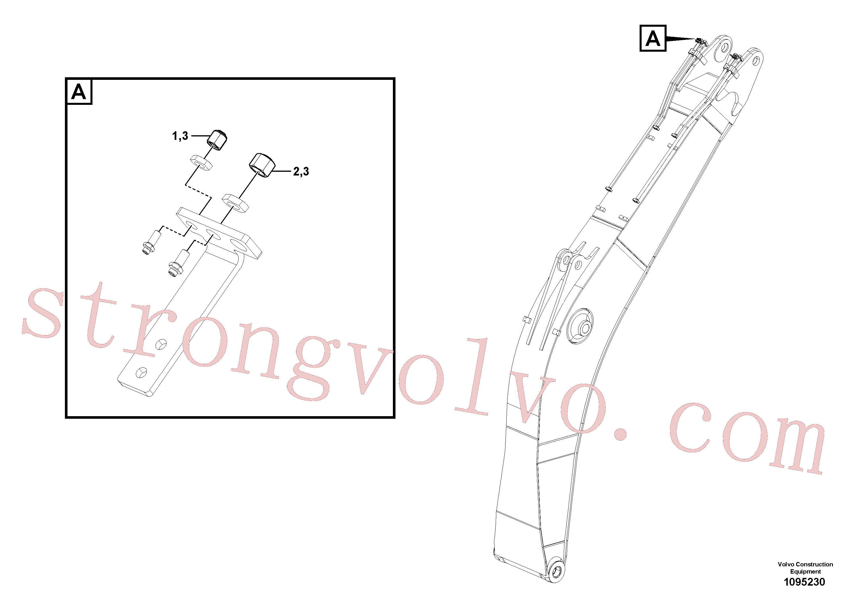 China Made VOE14721047 Bujão Volvo Acessórios para escavadeira