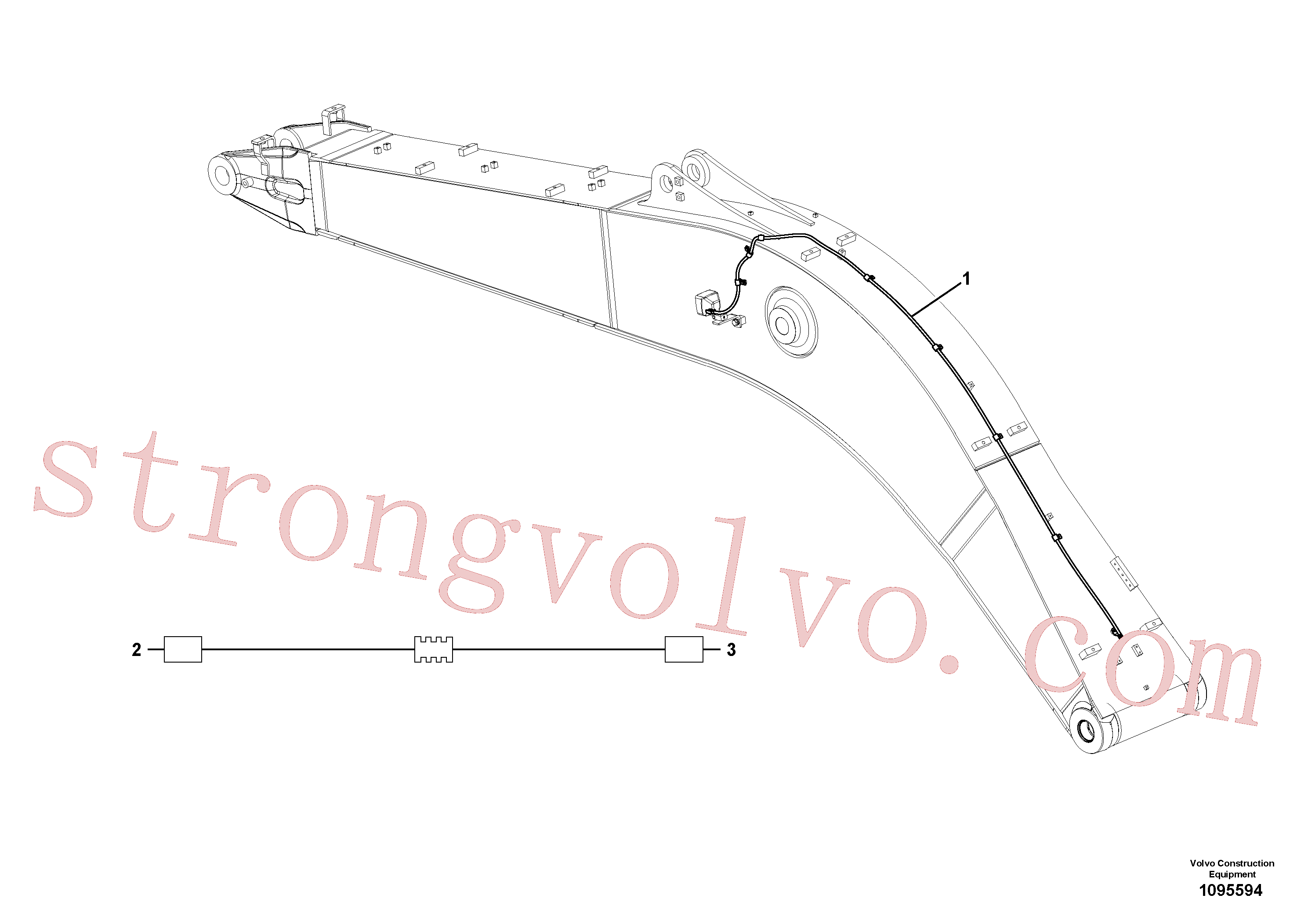 VOE25371063 Volvo Luzes de trabalho, extra(1095594 Montagem)