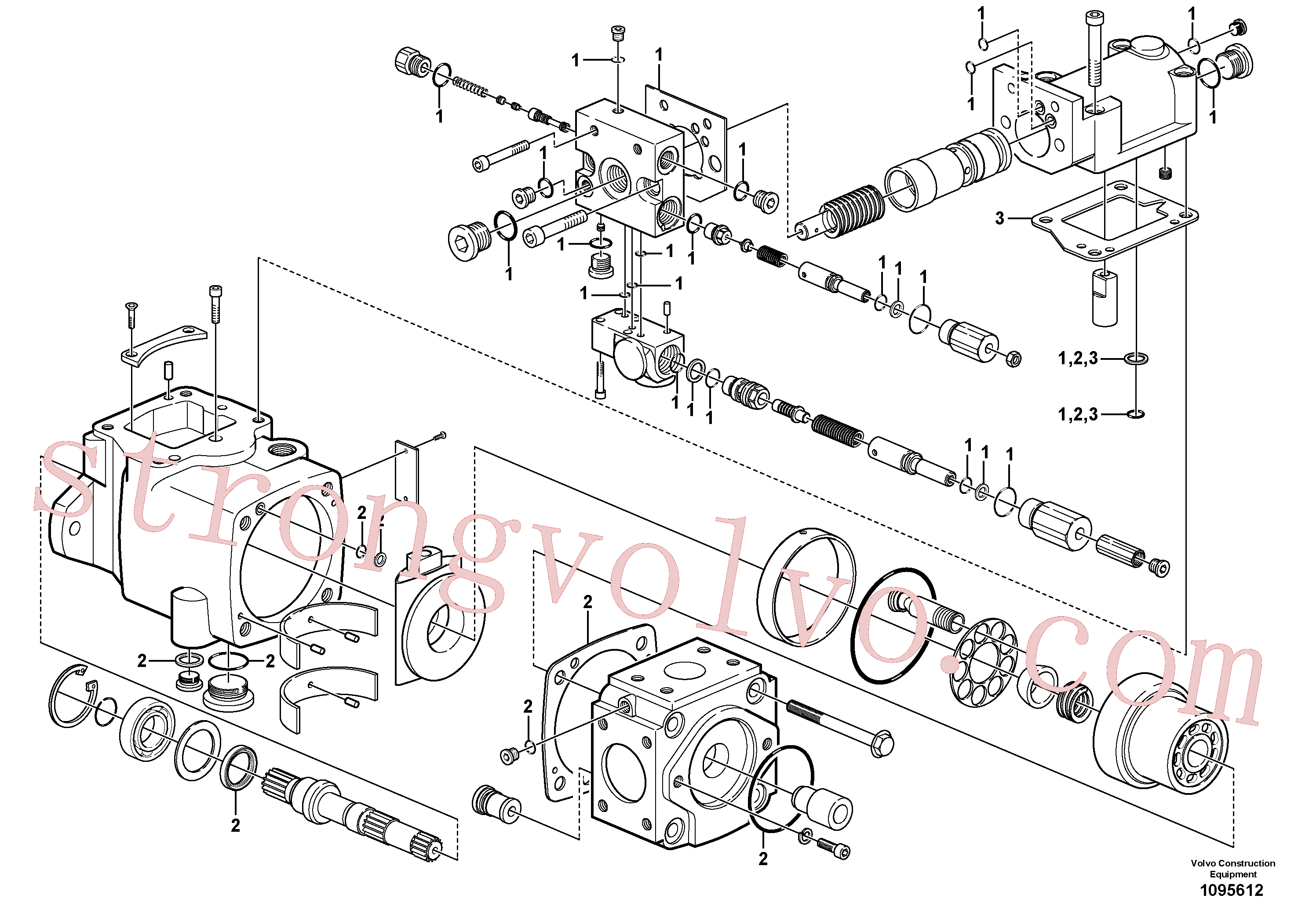 VOE11712799 Volvo Bomba hidráulica(1095612 Montagem)