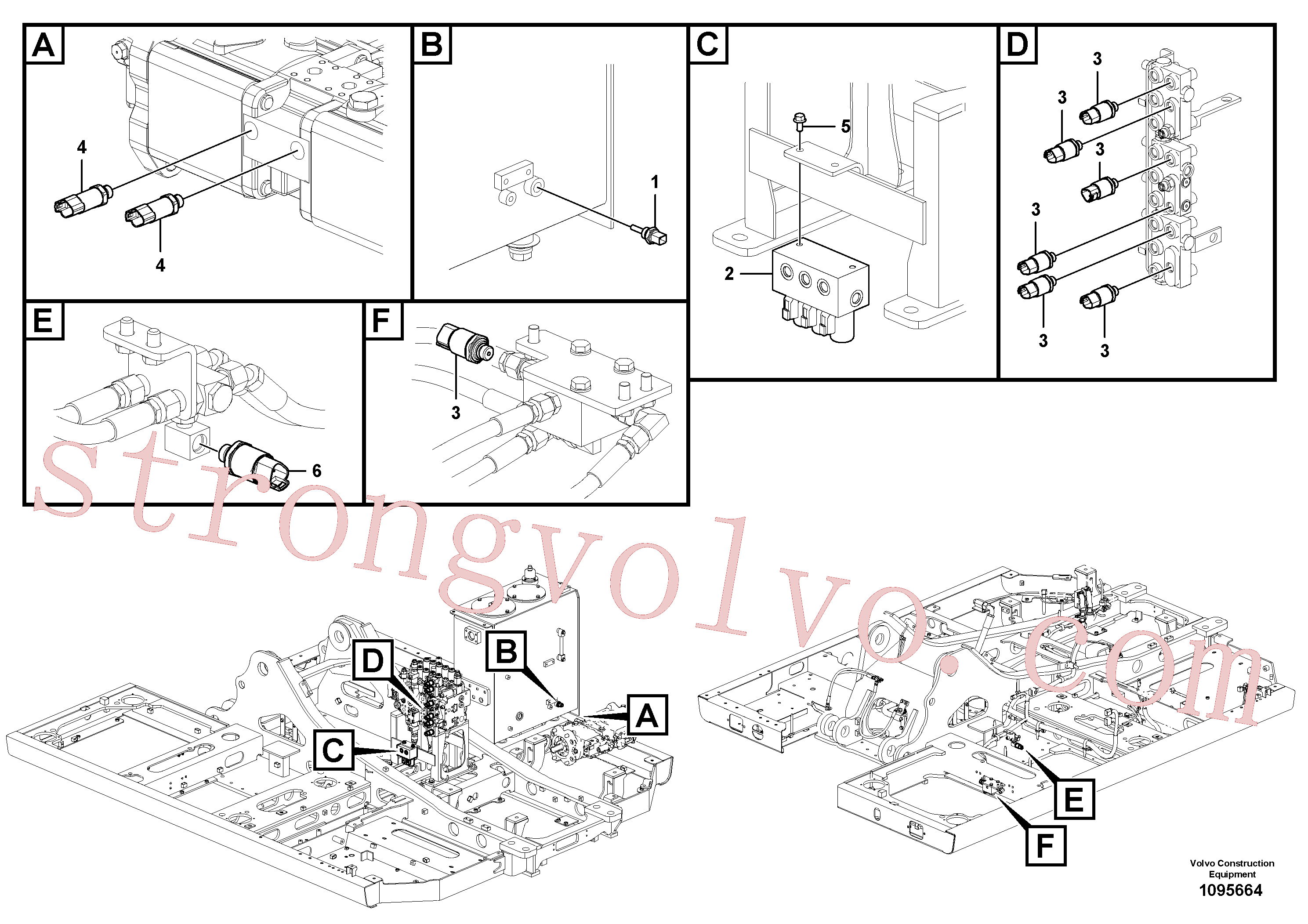 China Made VOE14716347 Válvula solenóide Volvo Acessórios para escavadeira