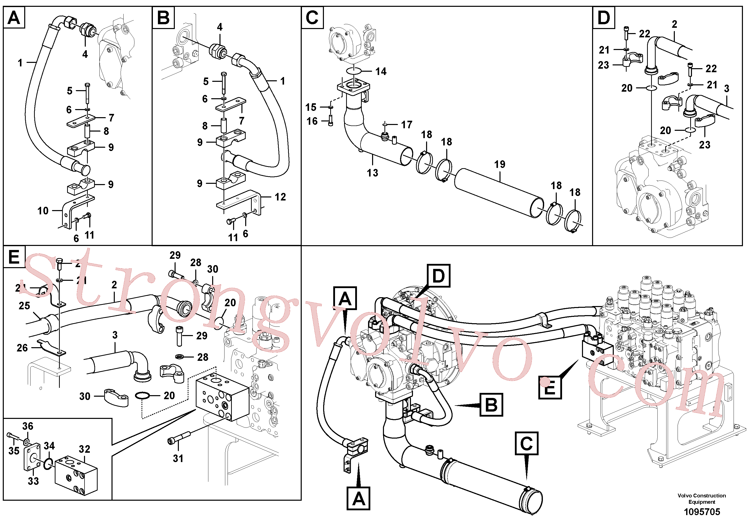 Volvo VOE14508023 Shim Volvo Acessórios para escavadeira