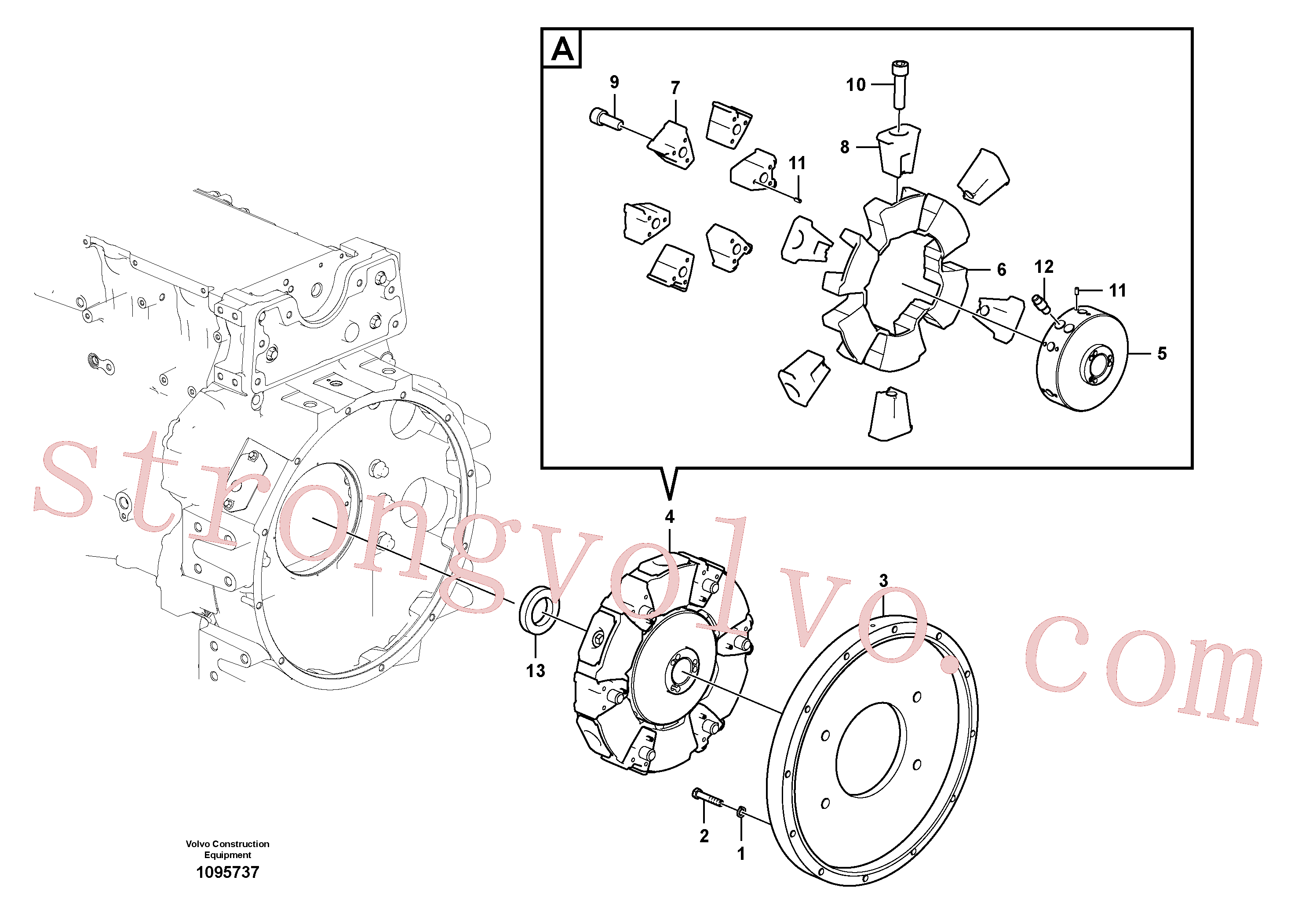 China Made VOE14643346 Ligacão flexível Volvo Acessórios para escavadeira