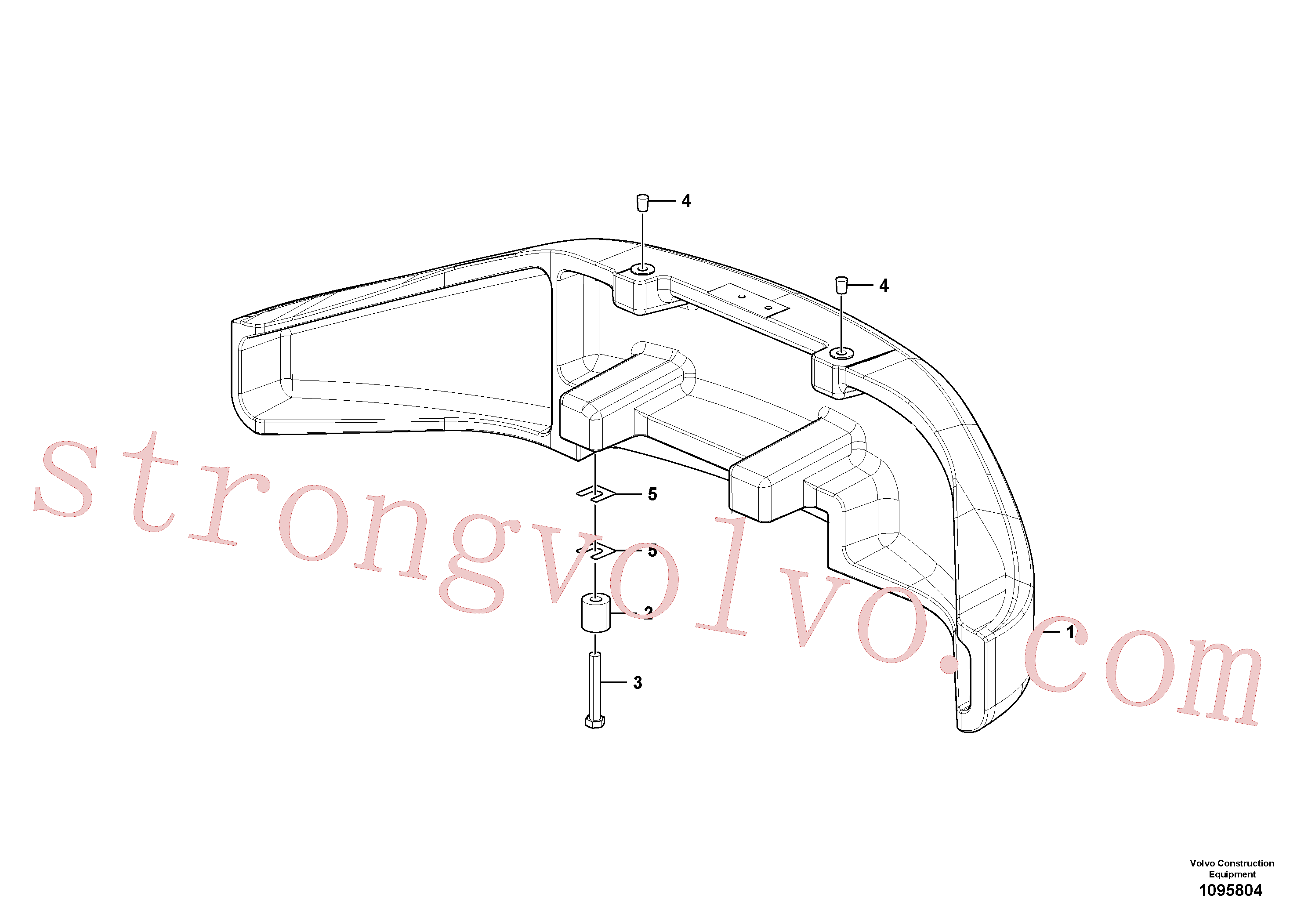 VOE60110030 Volvo Contrapesos(1095804 Montagem)