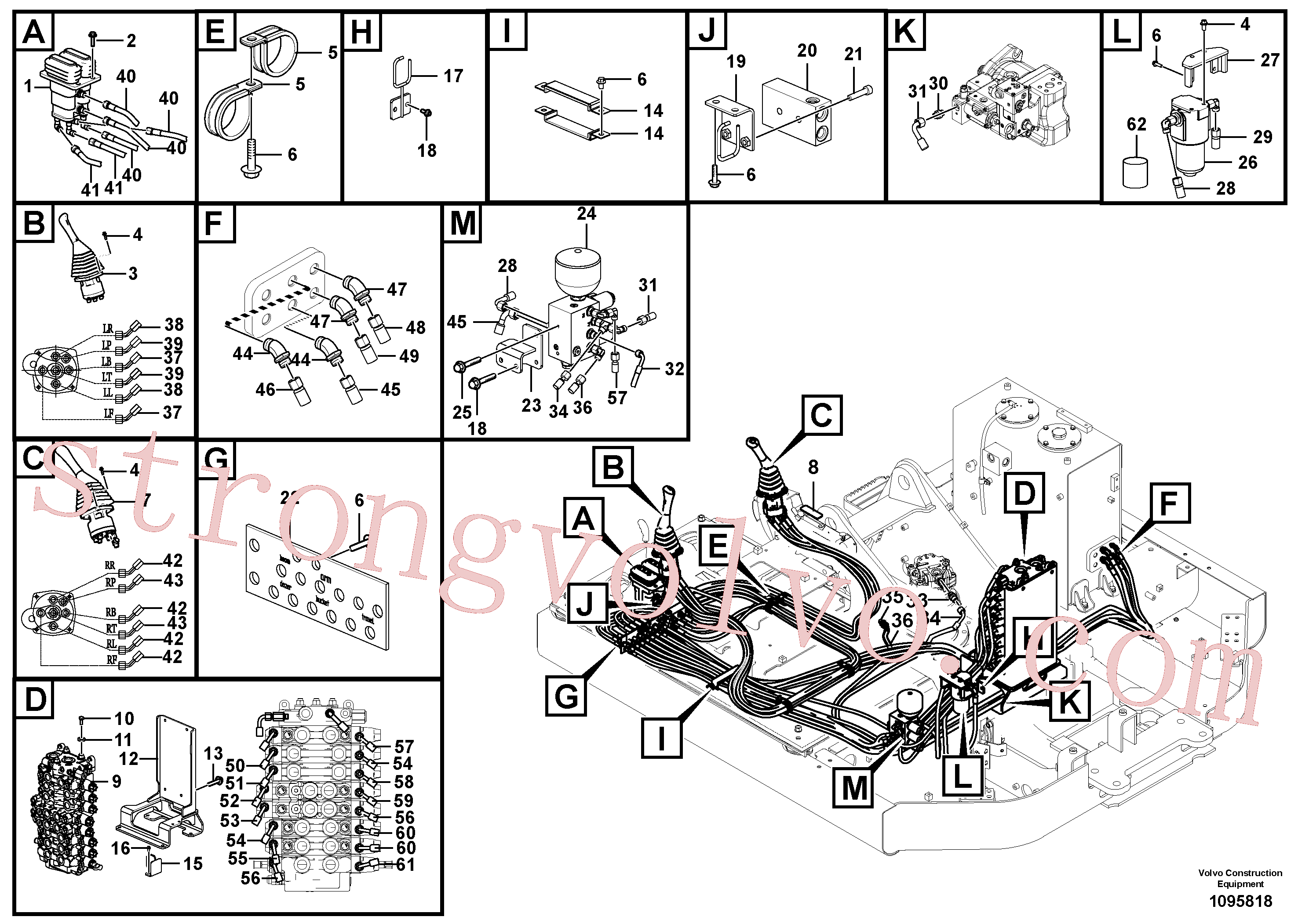 VOE17246027 Volvo Servo-sistema, válvula de comando à distância(1095818 Montagem)