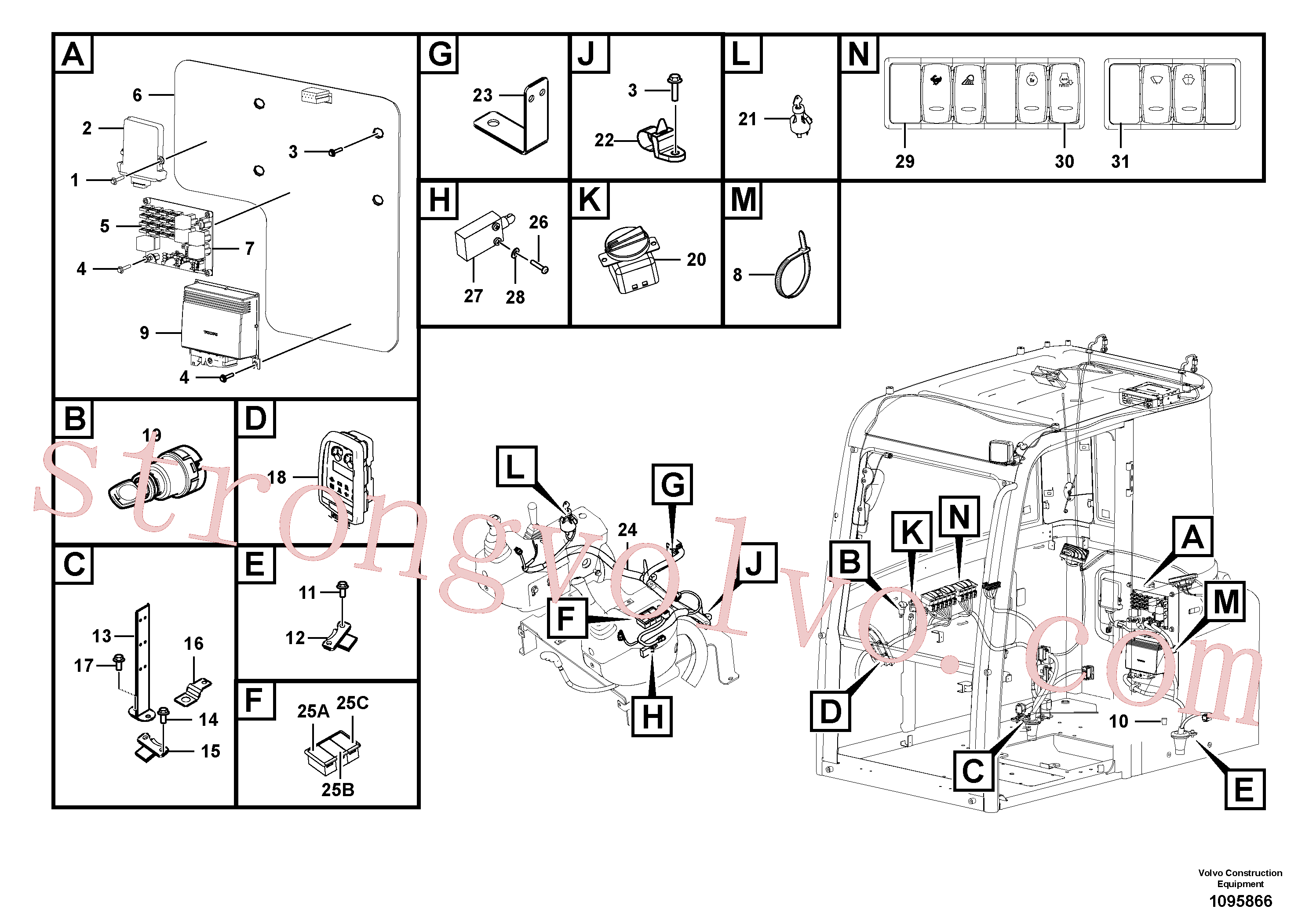 SA9447-02025 Volvo(1095866 Montagem)