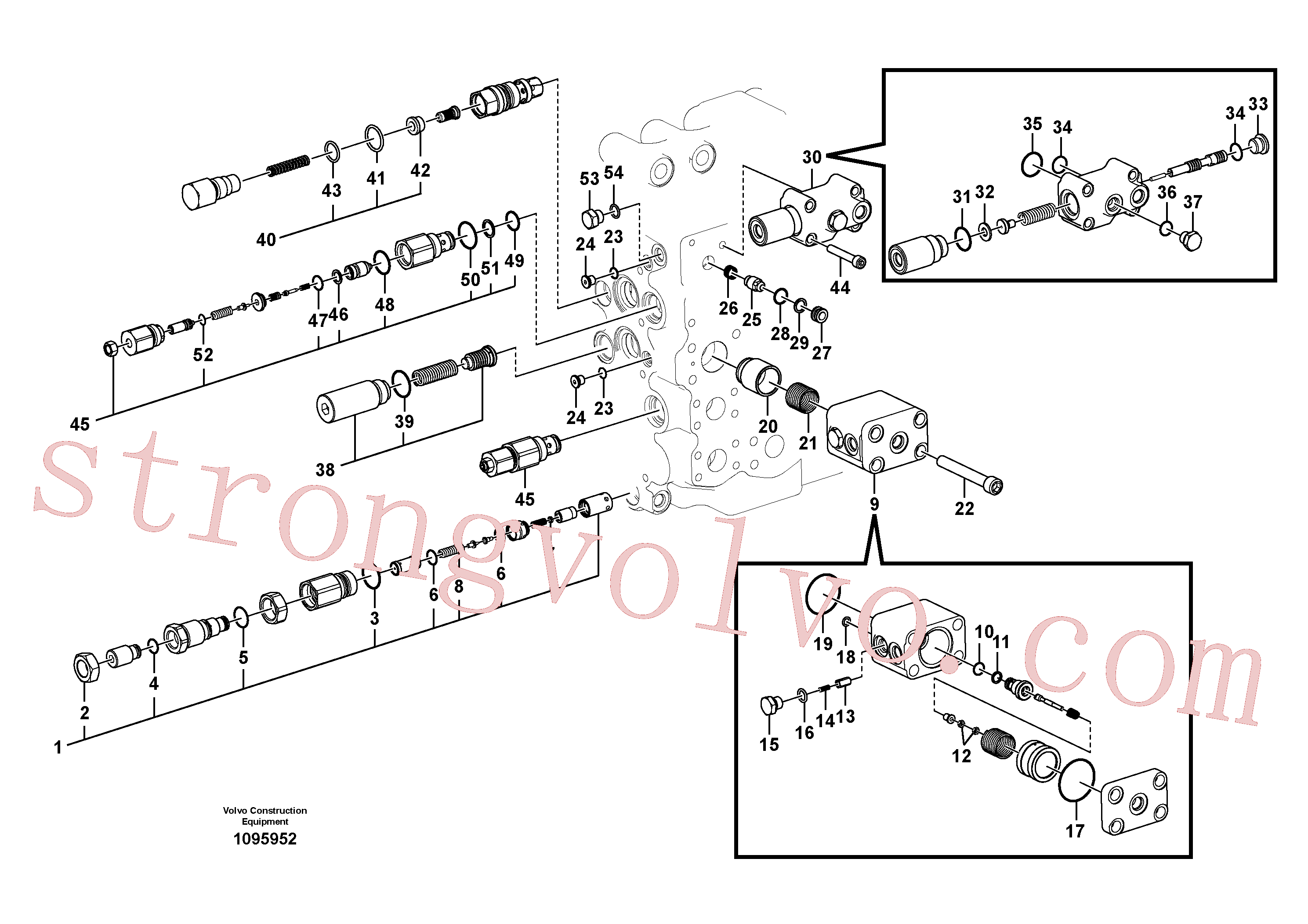 Atacado VOE14631786 Válvula controle Volvo escavadeira