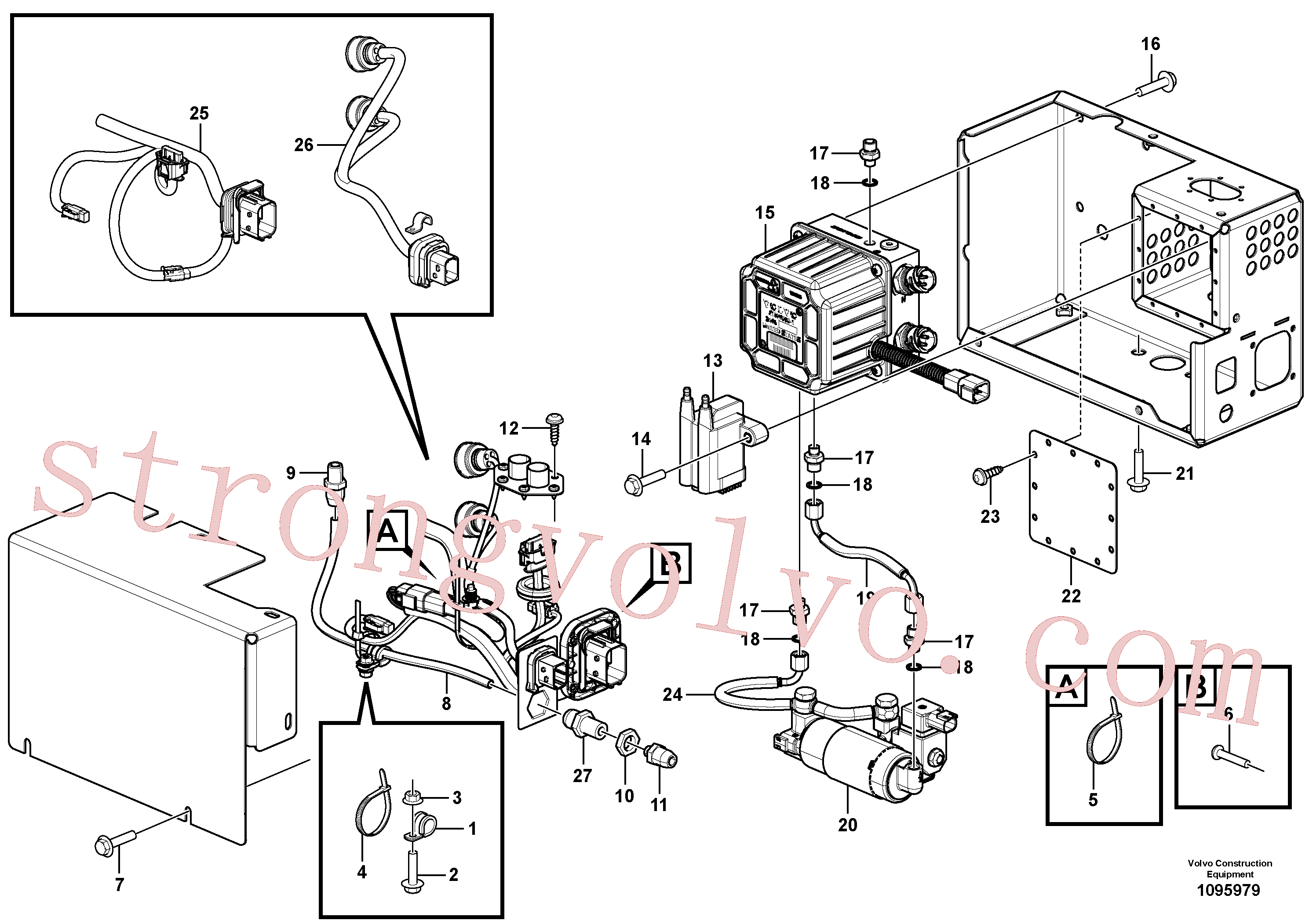 VOE957173 Volvo Unidade de suporte de pós-tratamento(1095979 Montagem)