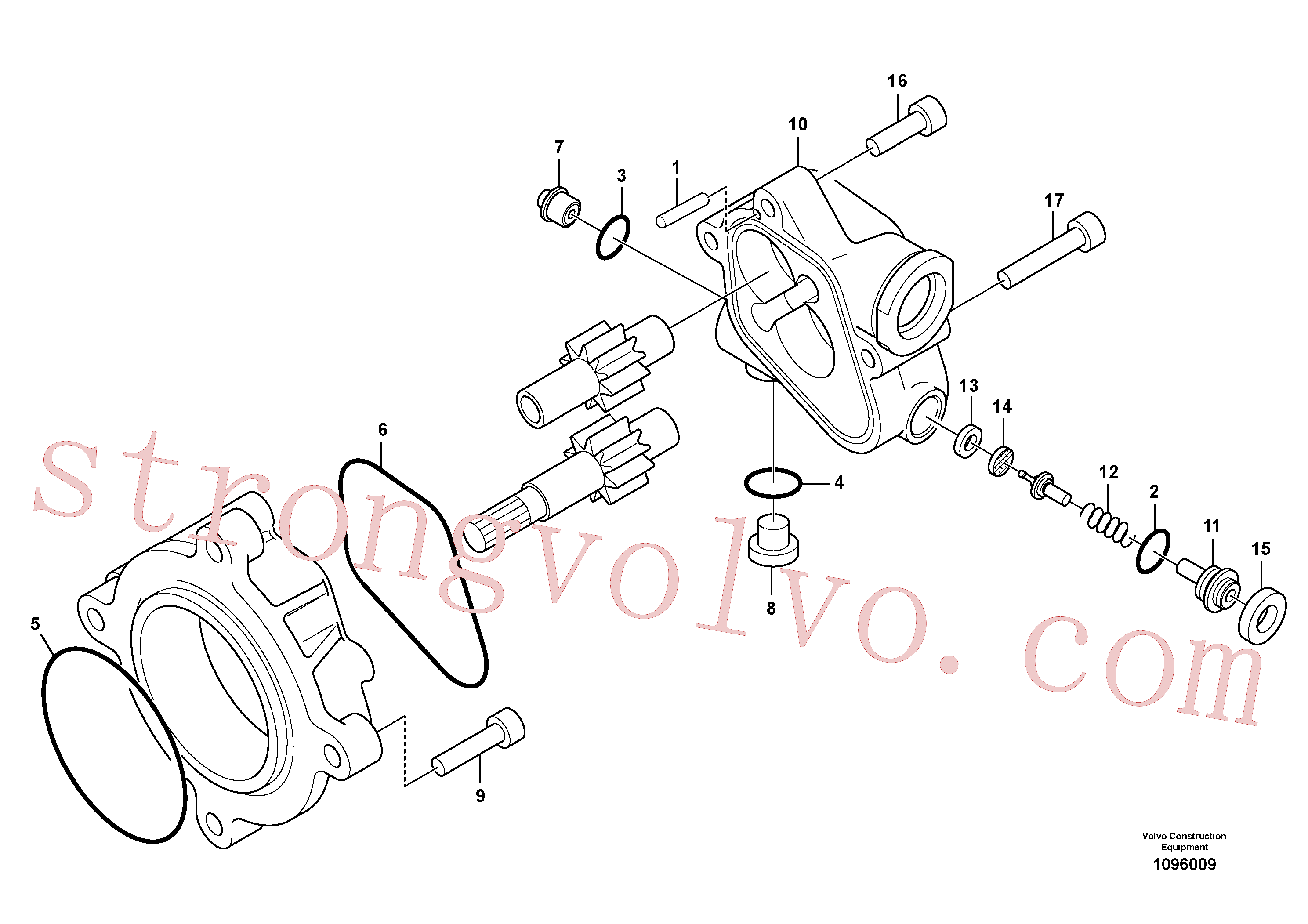 VOE14550219 Tampa Inscreva-se para Volvo Acessórios para escavadeira