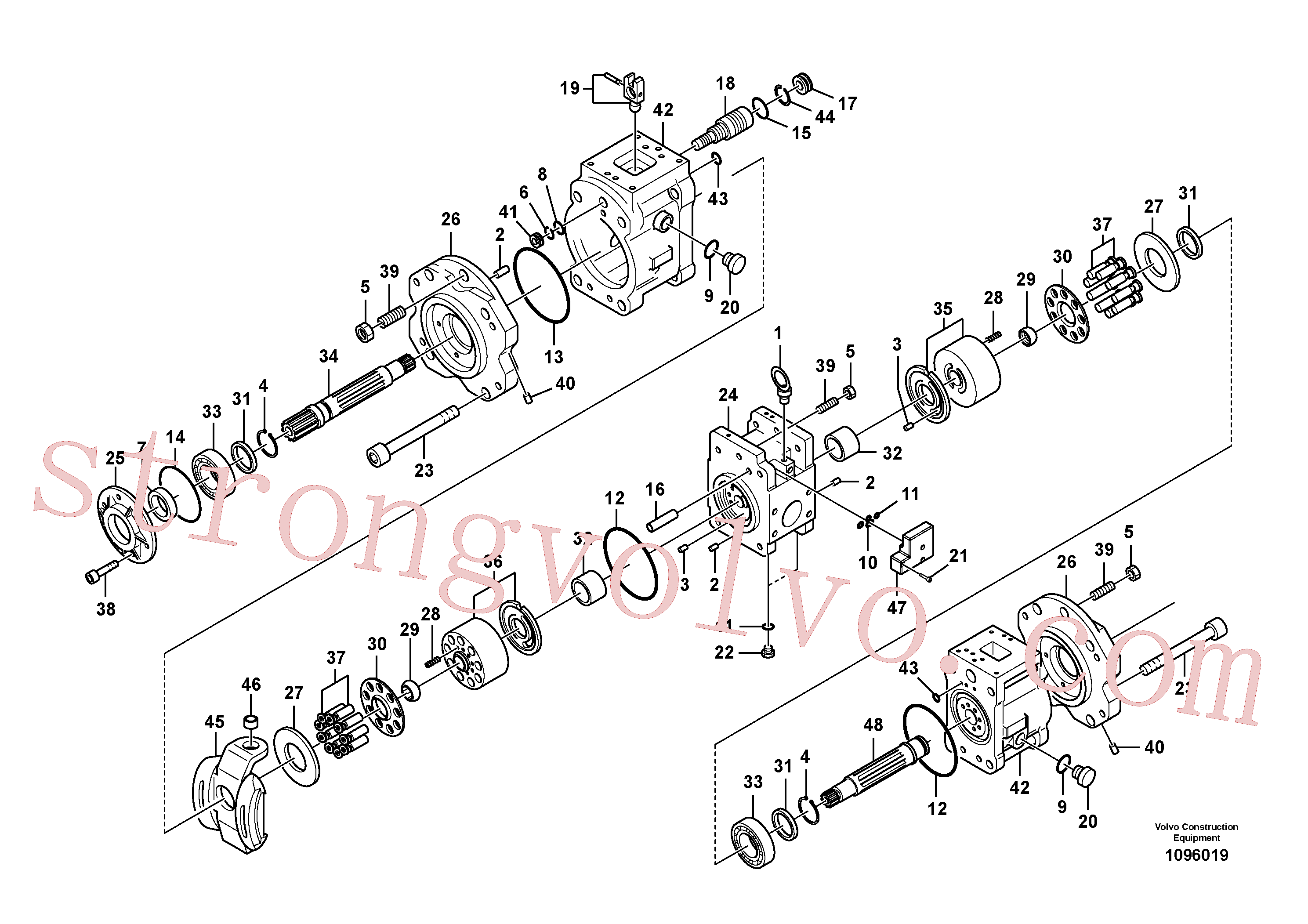VOE14692340 Volvo Bomba hidráulica(1096019 Montagem)