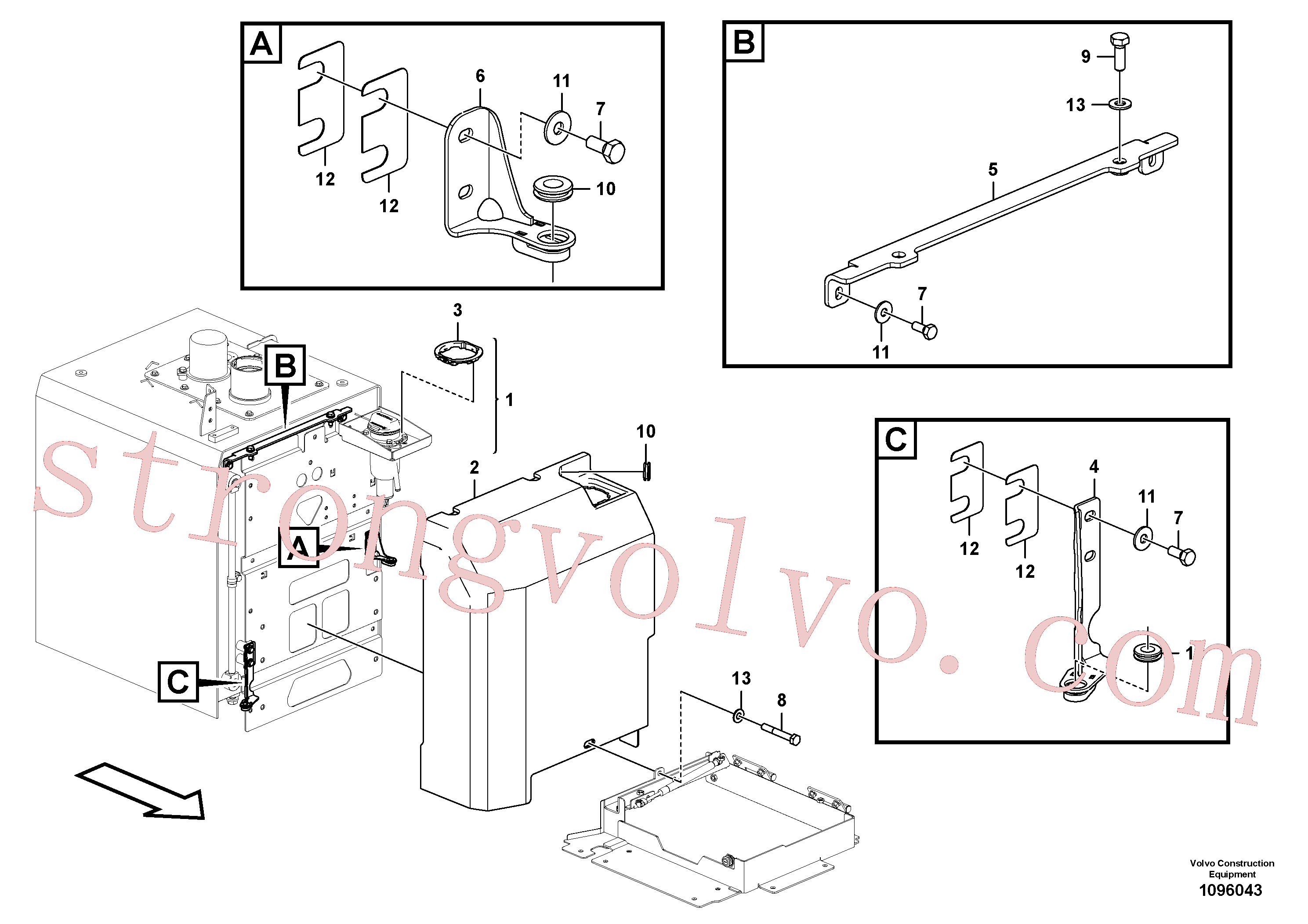 VOE997440 Volvo Cobertura dianteira(1096043 Montagem)