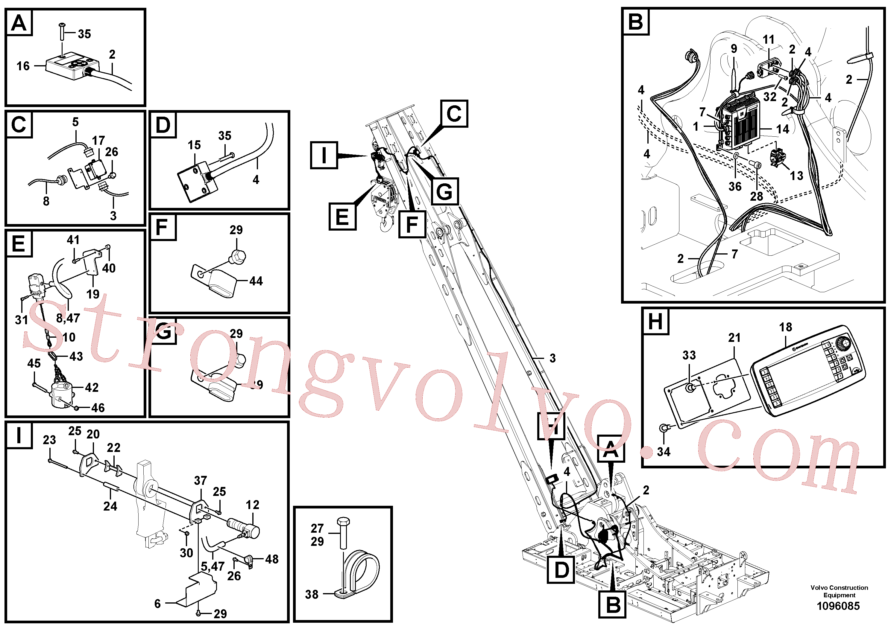 Atacado VOE60112570 Parafuso soquete sext Volvo escavadeira