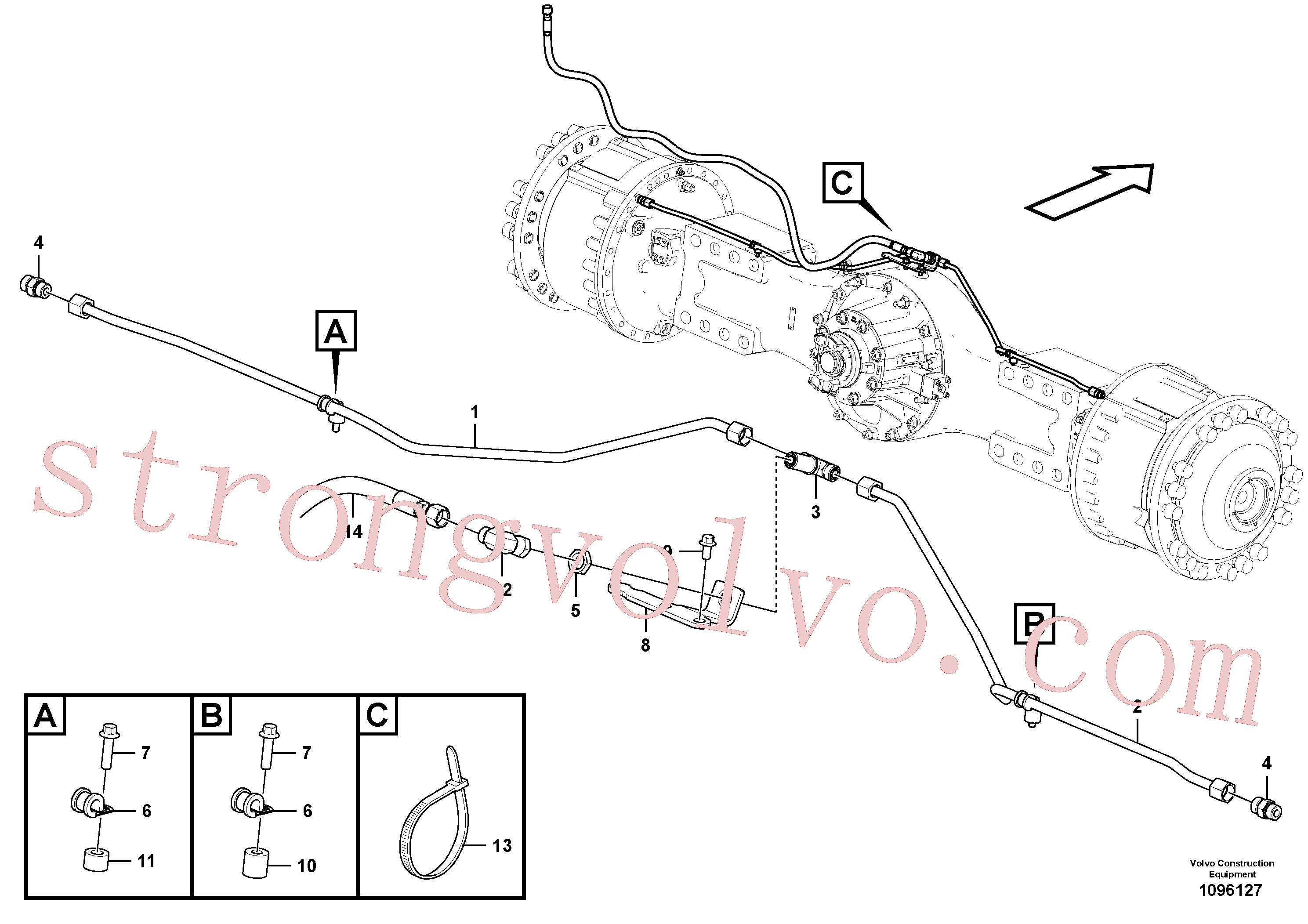 Volvo Montagem VOE937246 Mangueira completa Acessórios