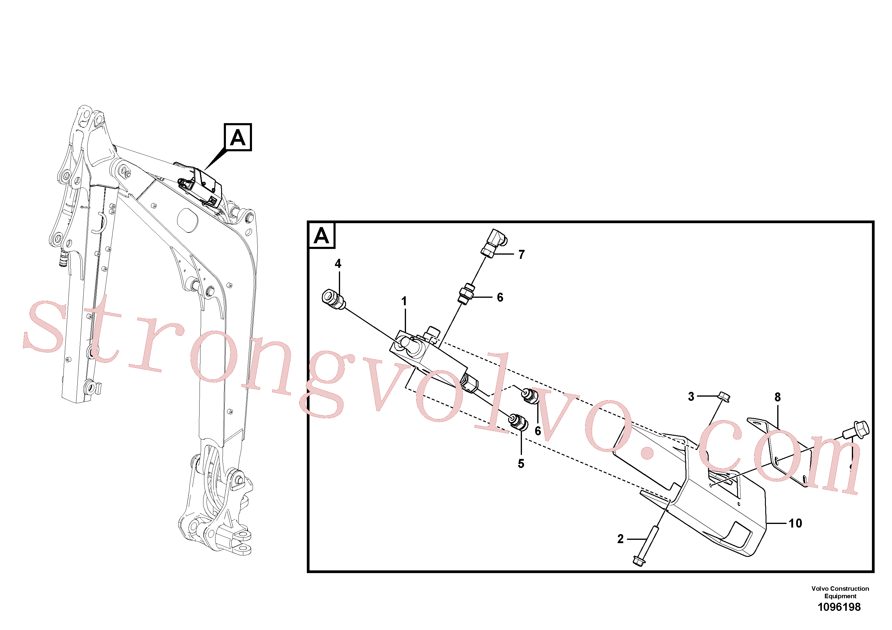 Volvo VOE15608272 Válvula Volvo Acessórios para escavadeira