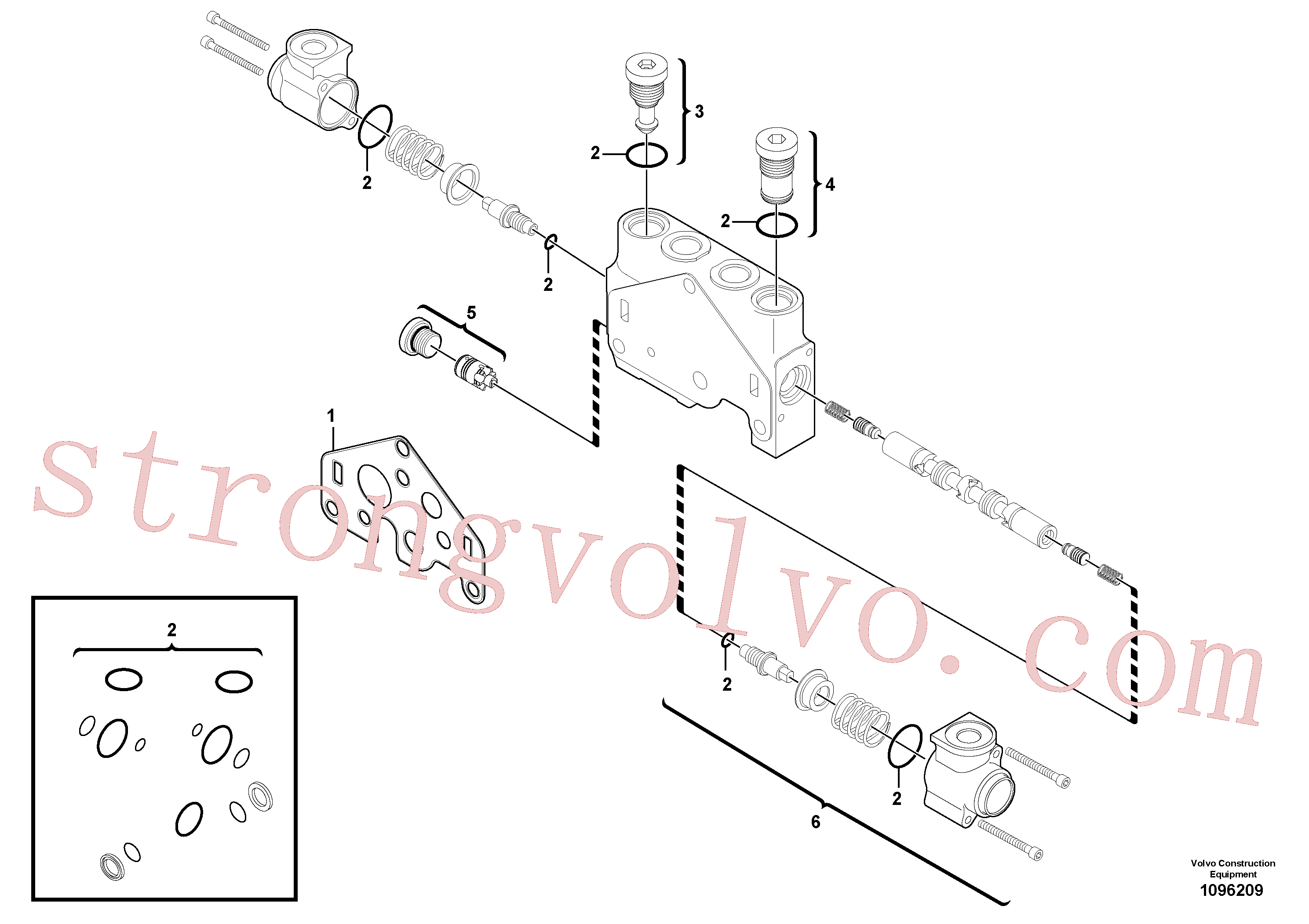 VOE17491807 Comando Inscreva-se para Volvo Acessórios para escavadeira