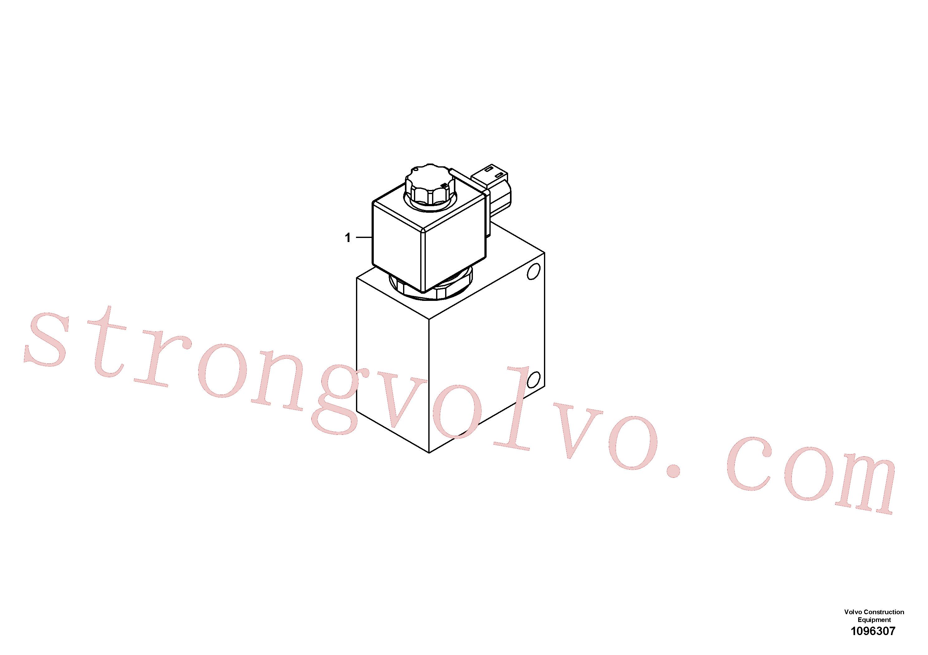 VOE14548185 Volvo Válvula solenóide(1096307 Montagem)