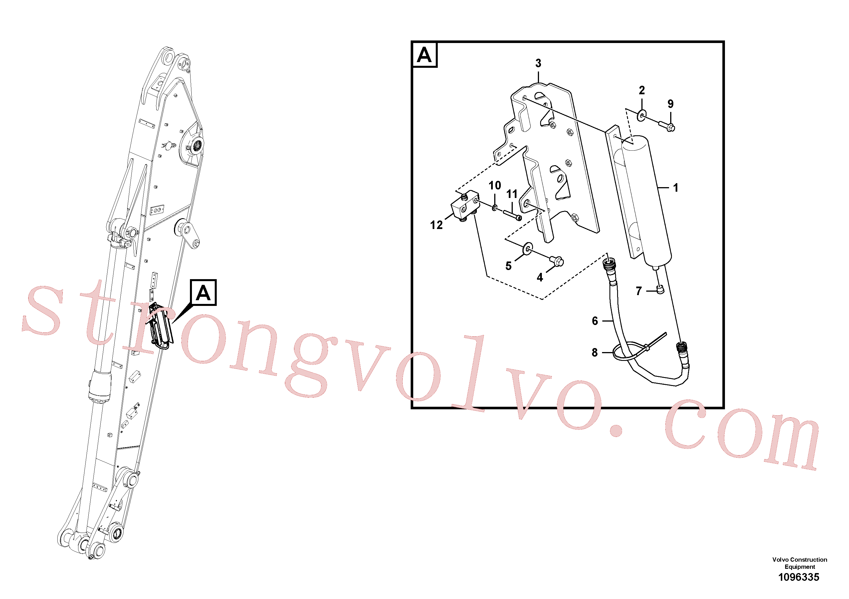 VOE60112196 Volvo Sensor eléctrico(1096335 Montagem)