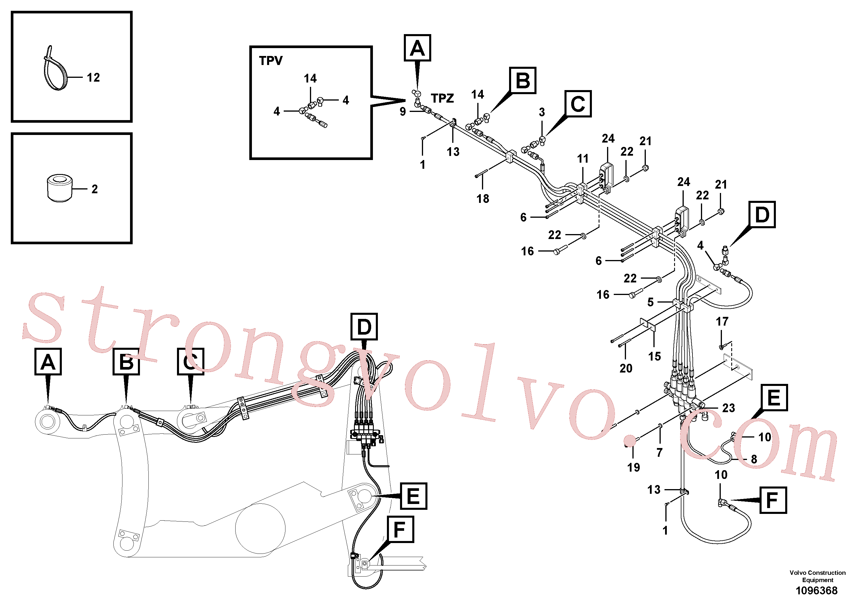 China Made VOE969762 Paraf soquete sext Volvo Acessórios para escavadeira