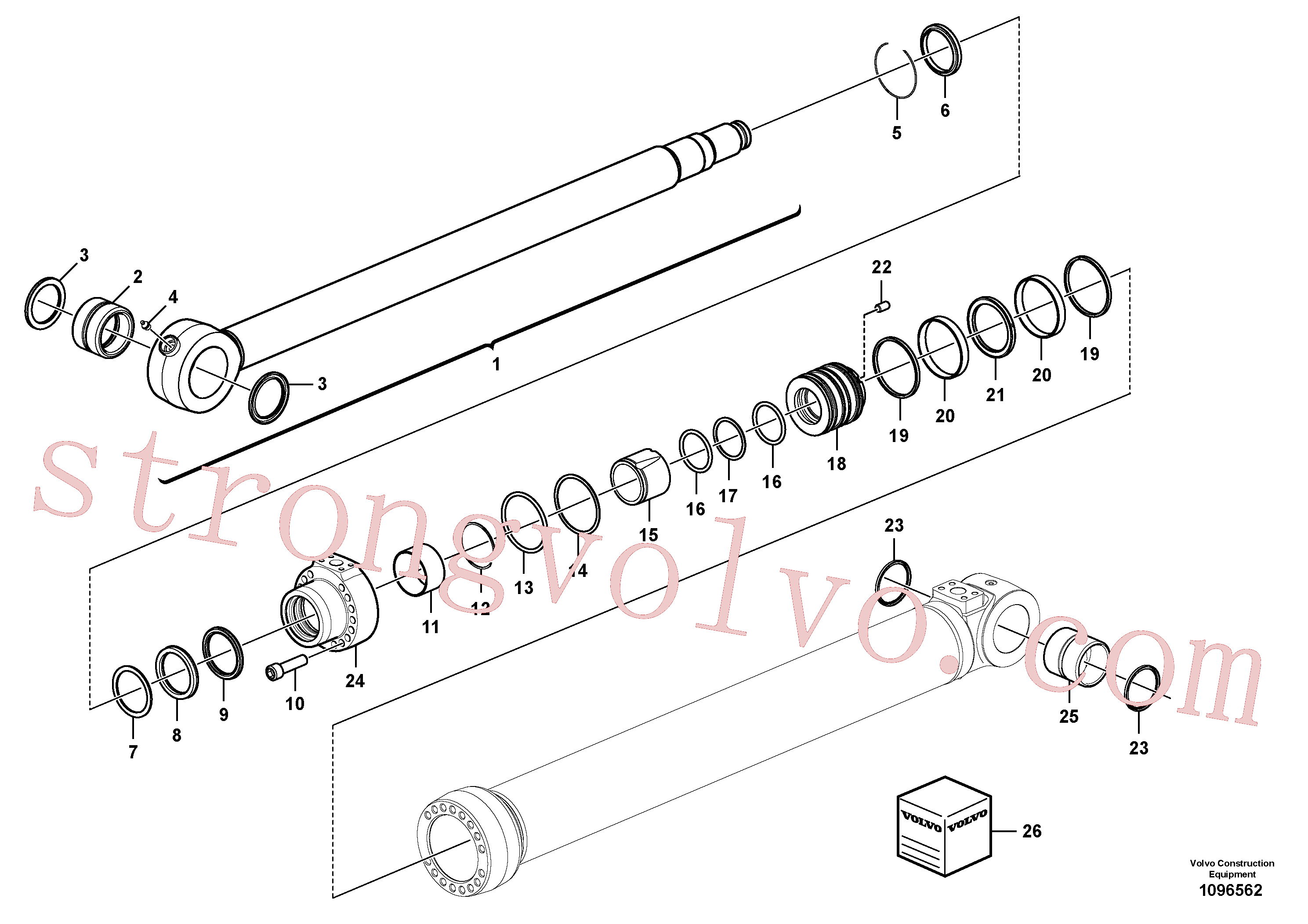 China Made VOE14502442 Vedação Volvo Acessórios para escavadeira