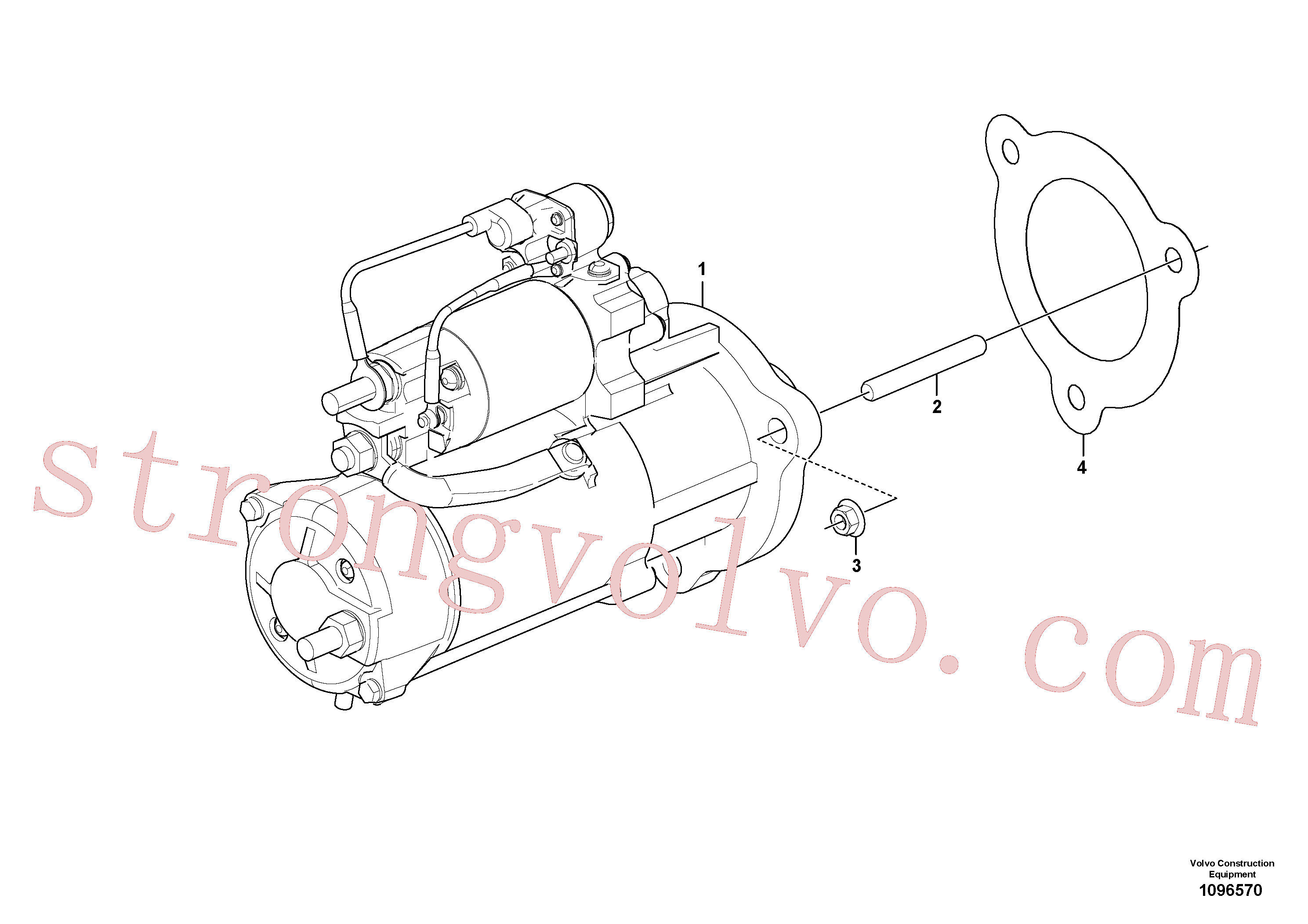 Atacado VOE990942 Porca flangeada Volvo escavadeira