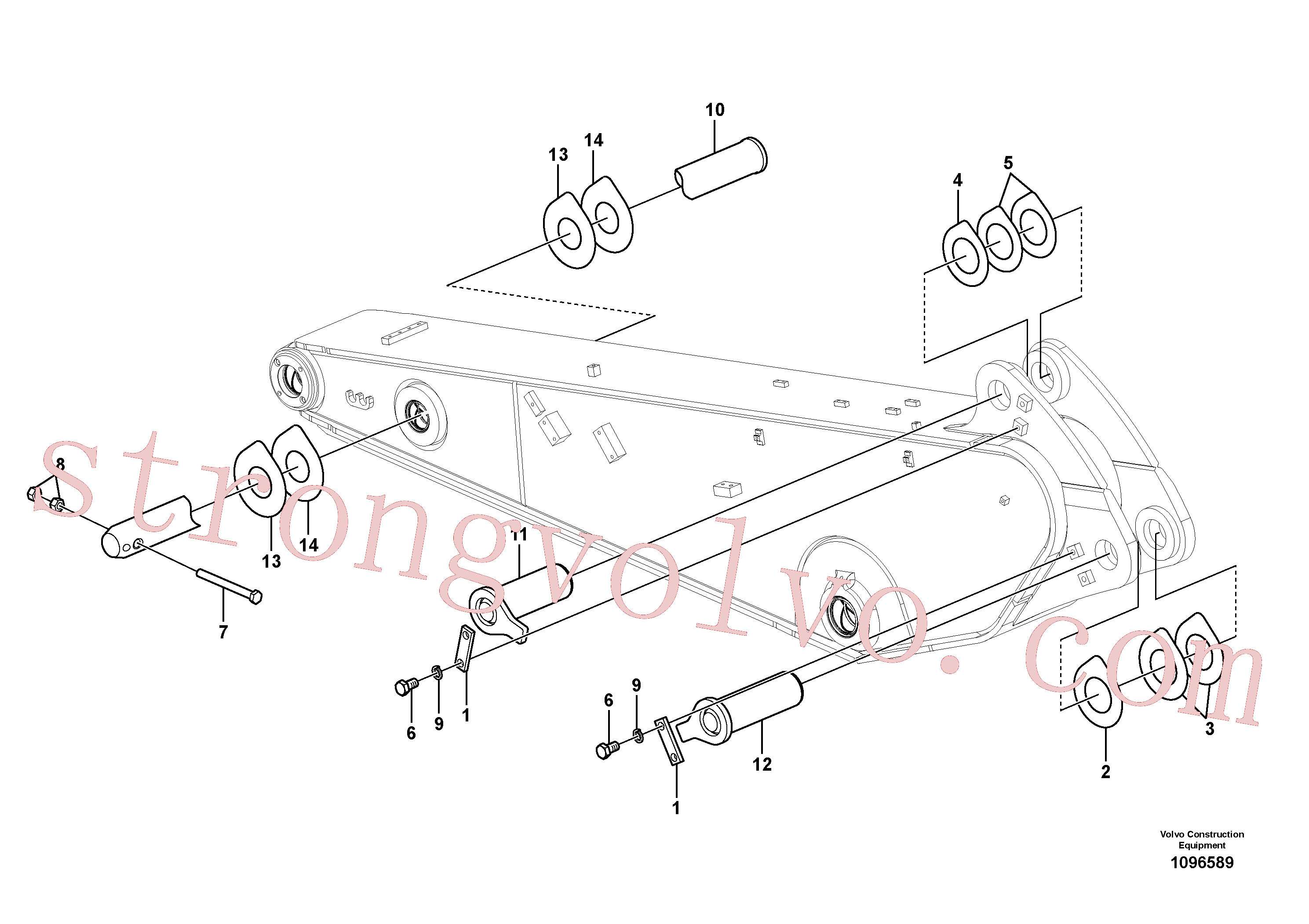 VOE14547553 Volvo Elos do braço de afundamento(1096589 Montagem)