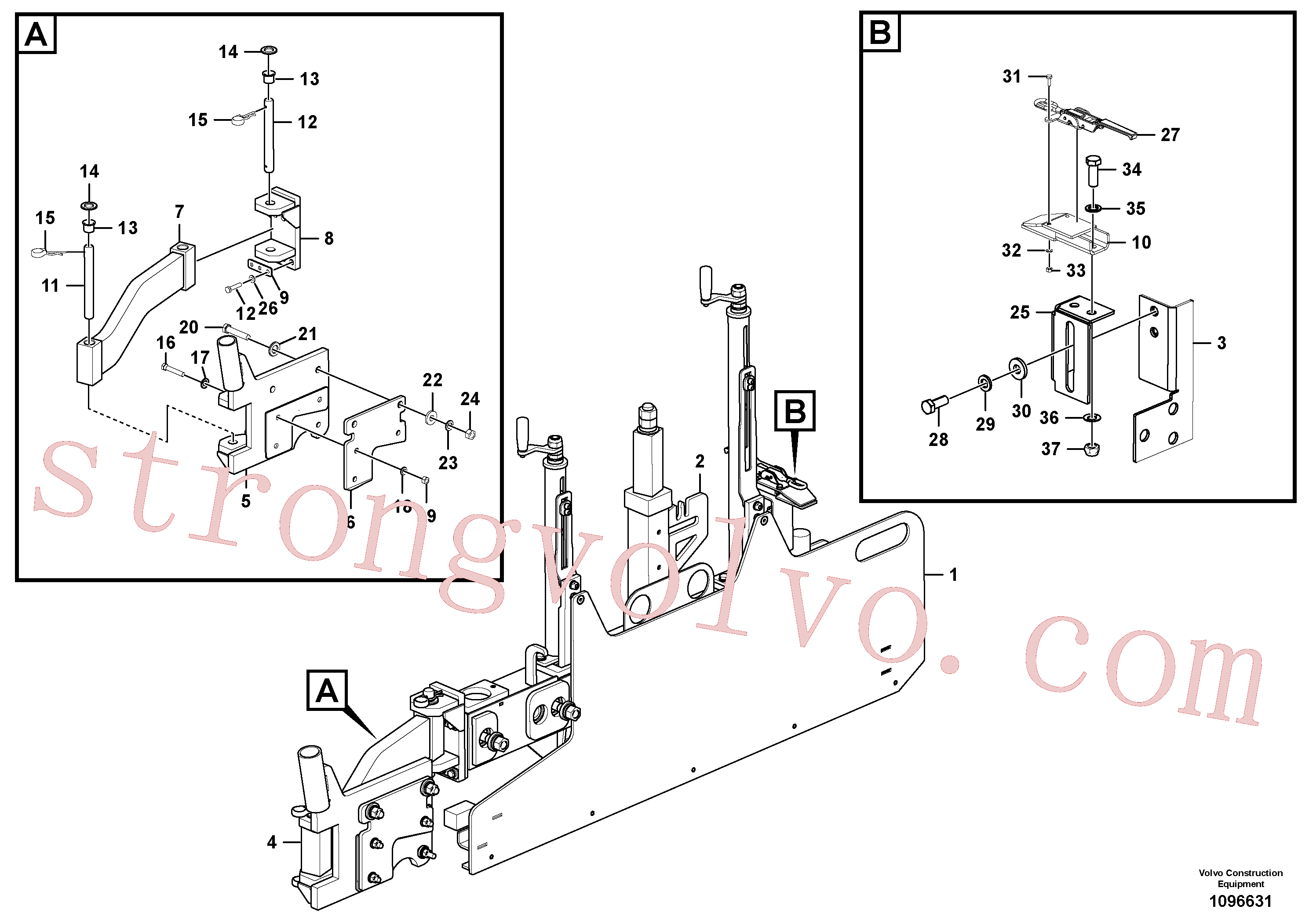 RM80807969 Jogo de montagem Inscreva-se para Volvo Acessórios para escavadeira