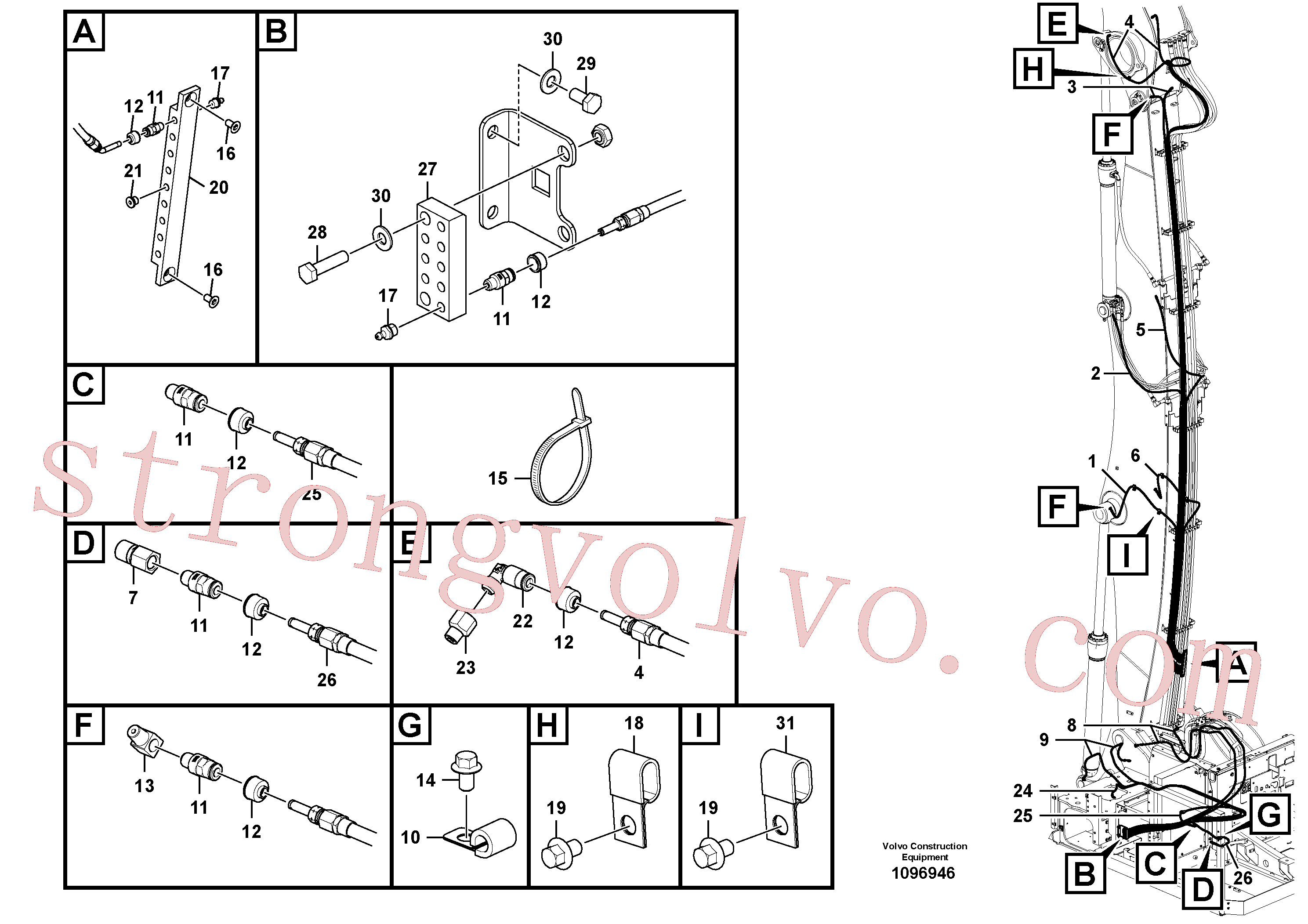 Atacado VOE14883805 Clipe Volvo escavadeira