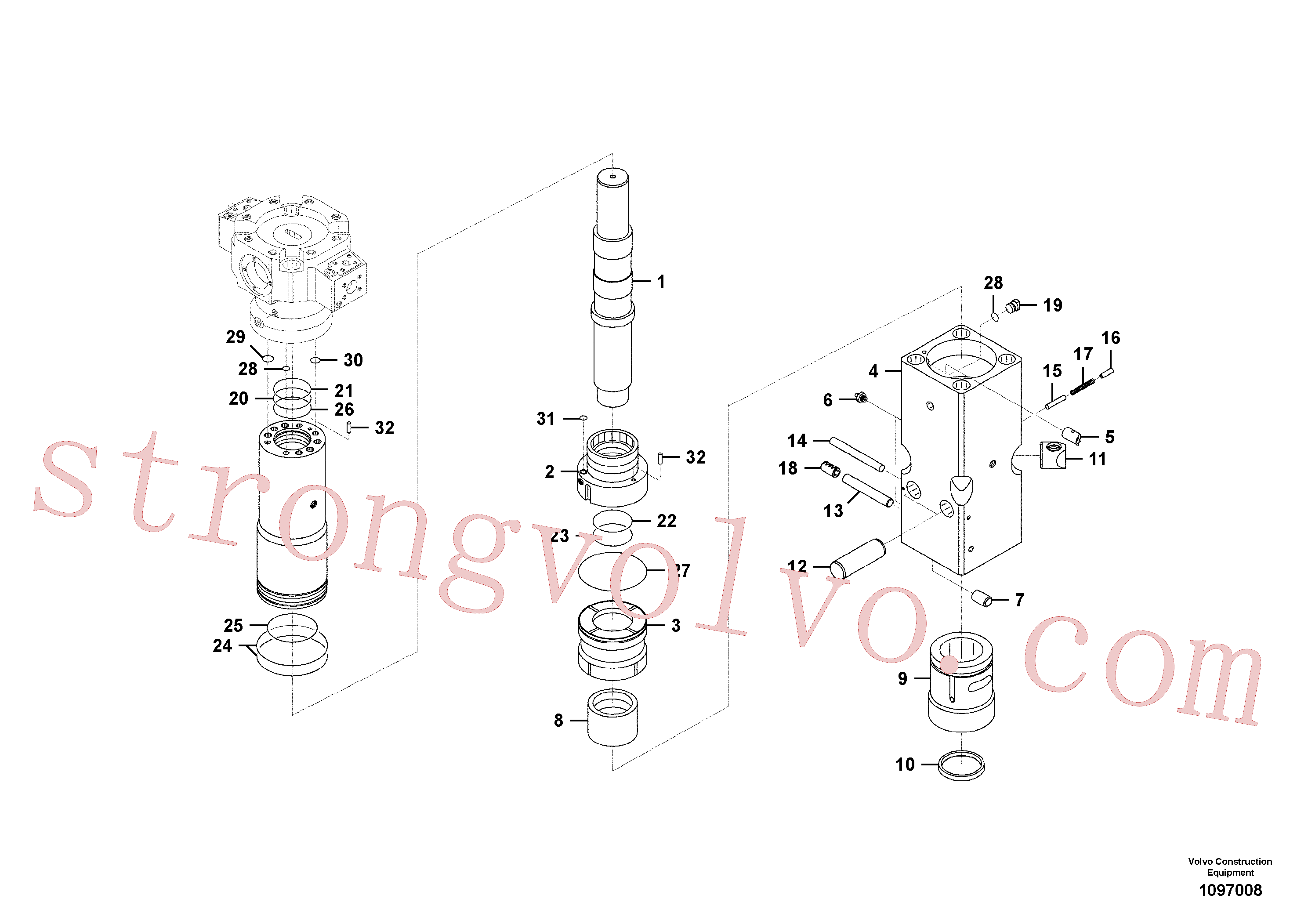Atacado VOE14534694 Pino Volvo escavadeira