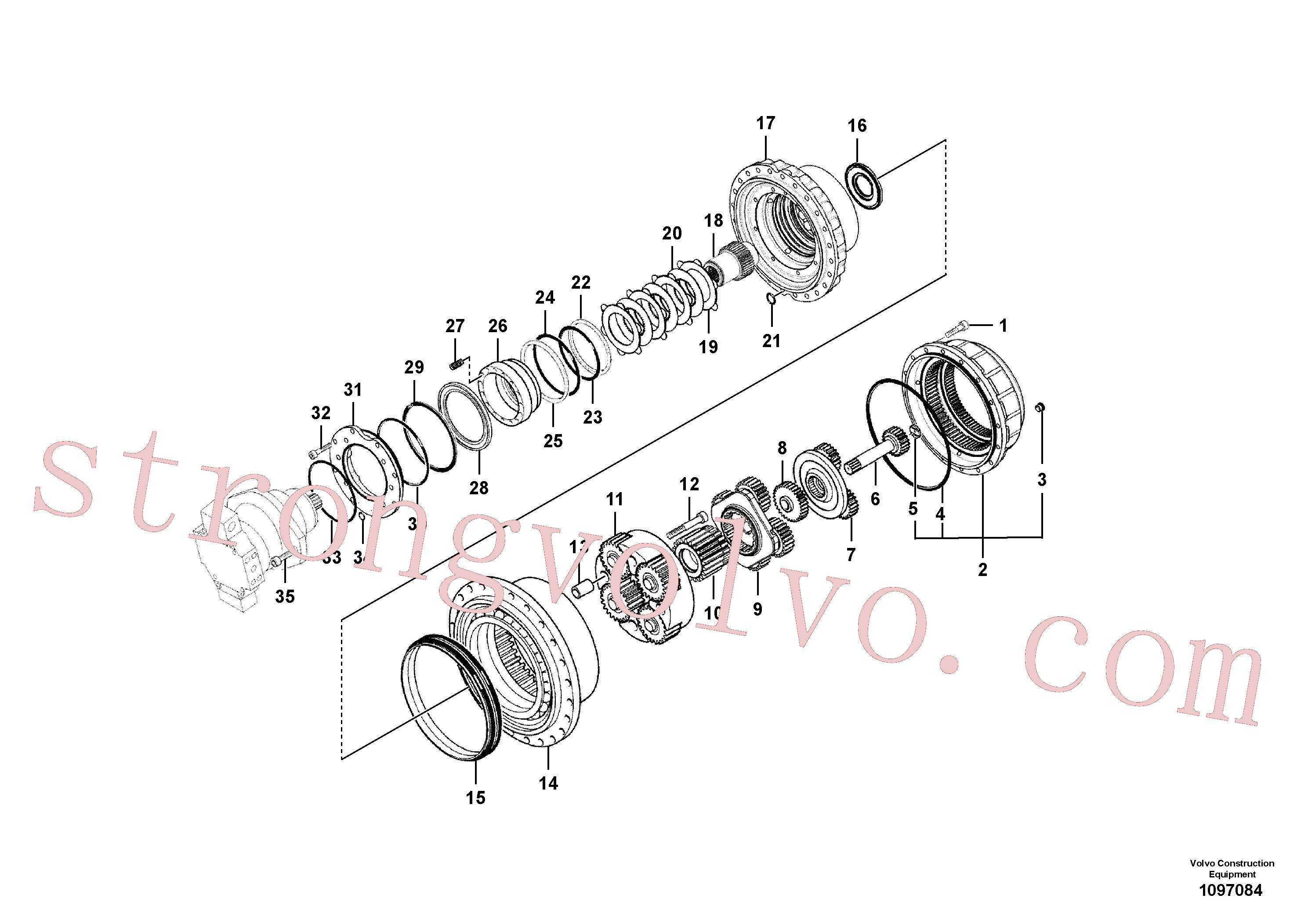 SA8230-22290 Volvo Caixa de ferramentas de estrada(1097084 Montagem)