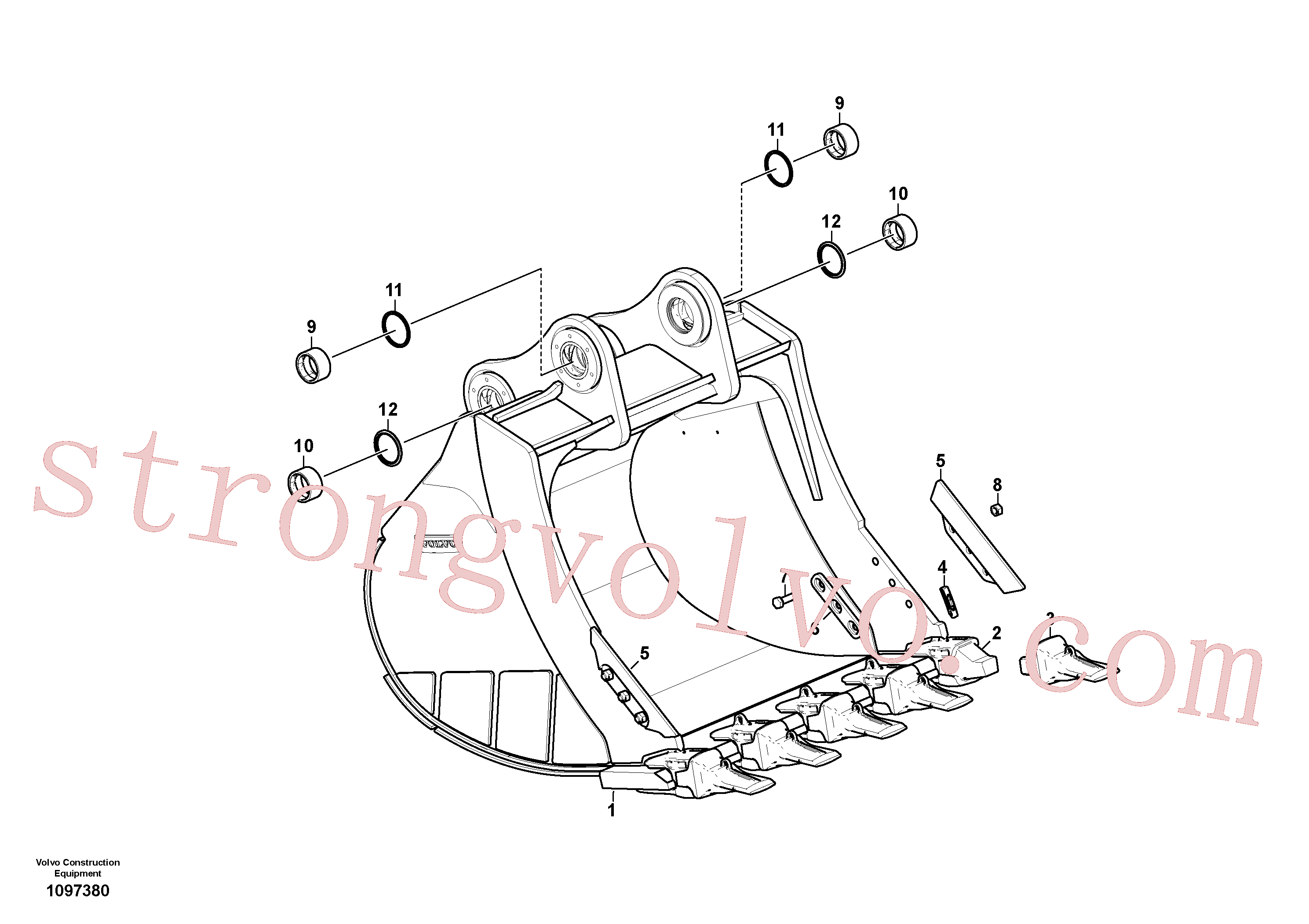 VOE14560215 Volvo Balde(1097380 Montagem)