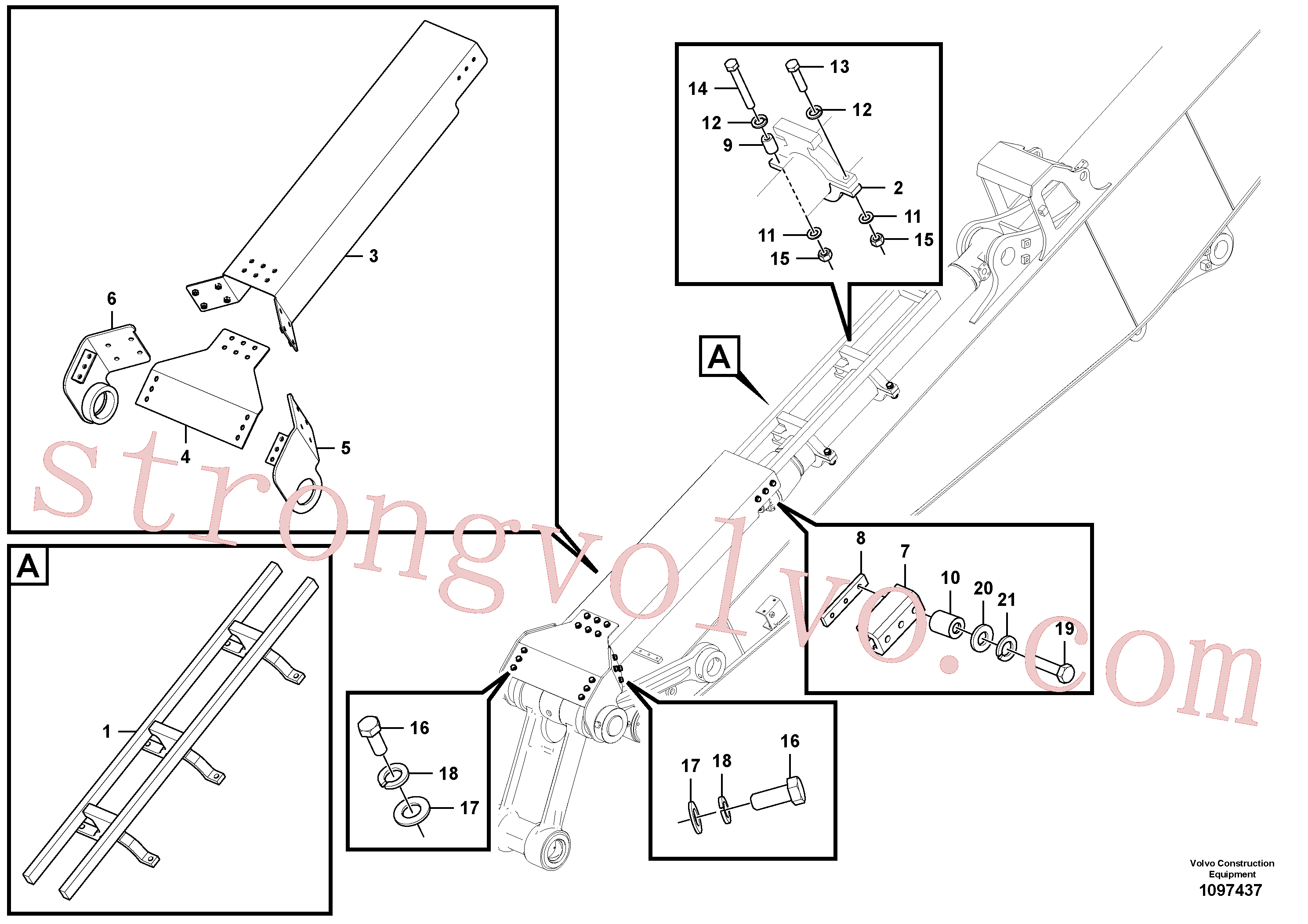 VOE997469 Volvo Placa de protecção(1097437 Montagem)