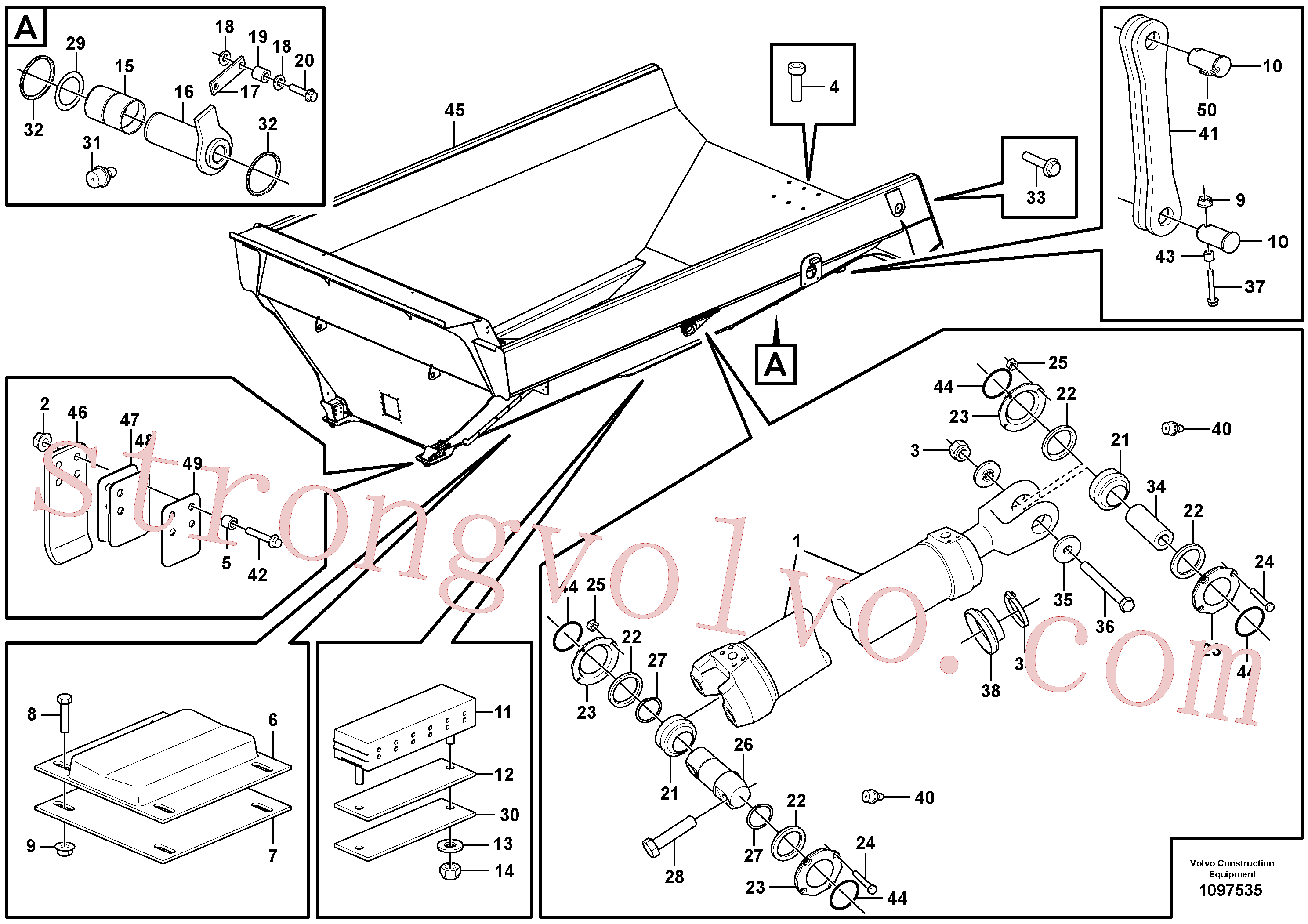 VOE60110026 Volvo Balde basculante com acessórios(1097535 Montagem)
