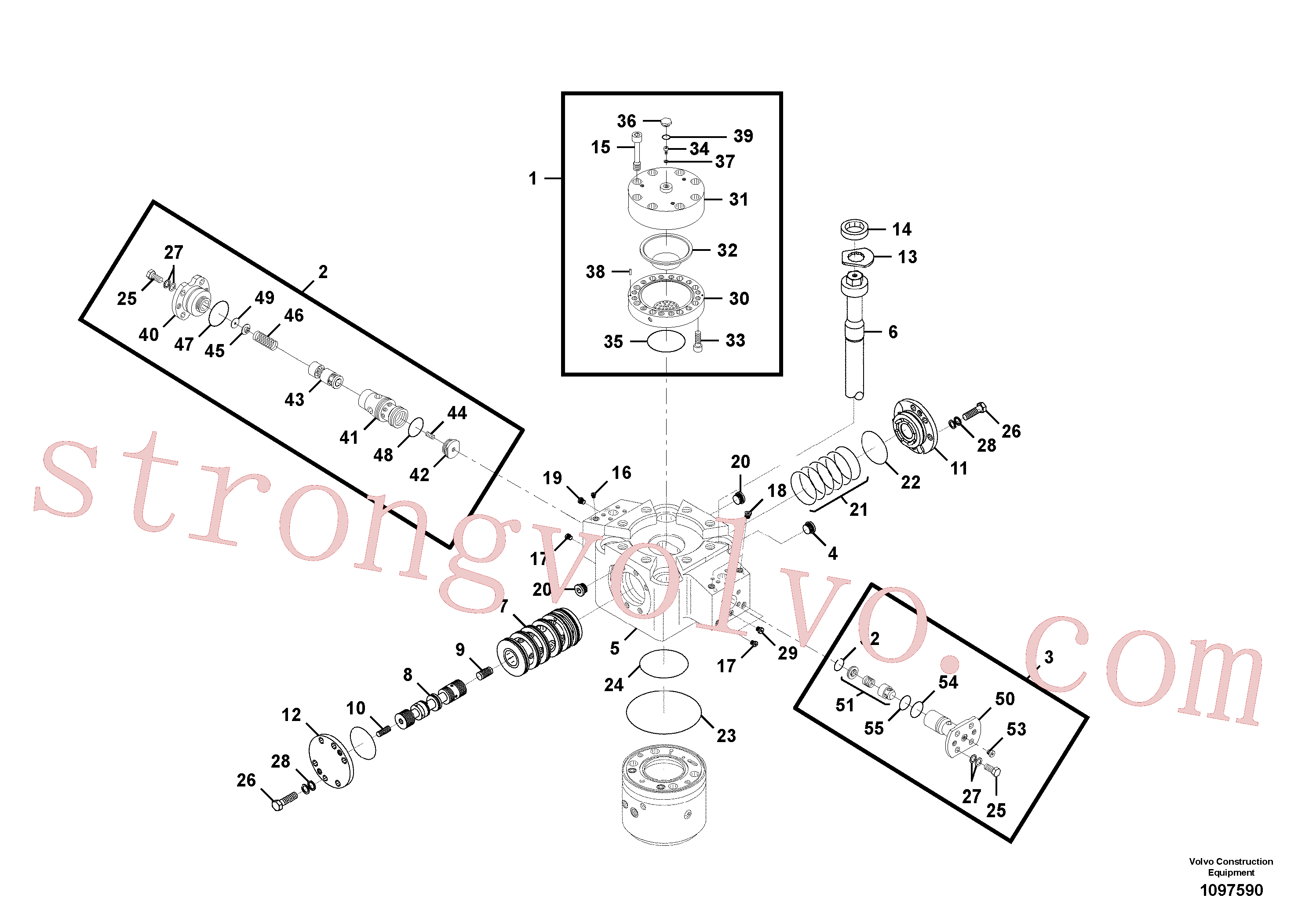 VOE14646170 Volvo Martelo hidráulico - acumulador(1097590 Montagem)