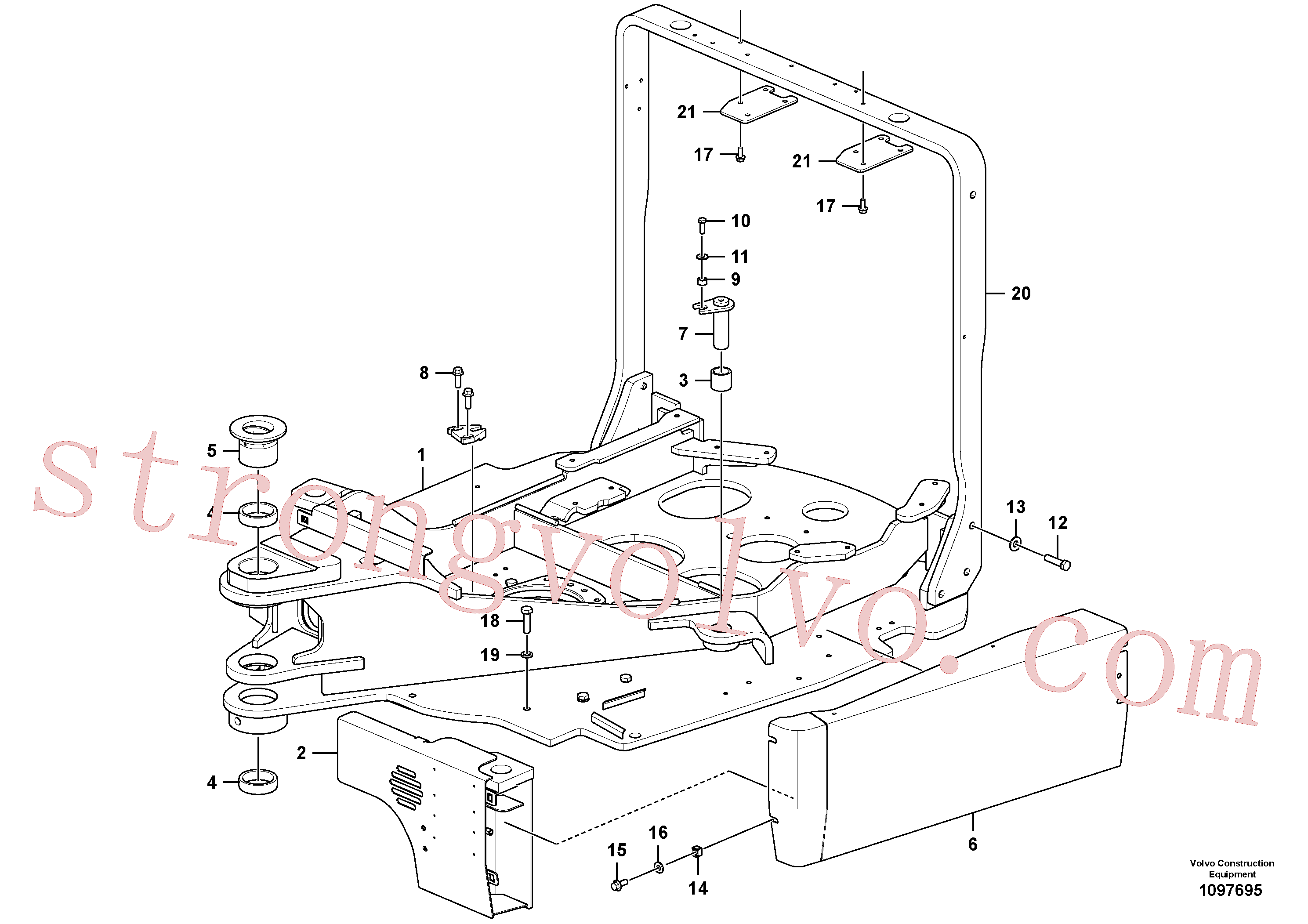 VOE11803038 Volvo Quadro(1097695 Montagem)