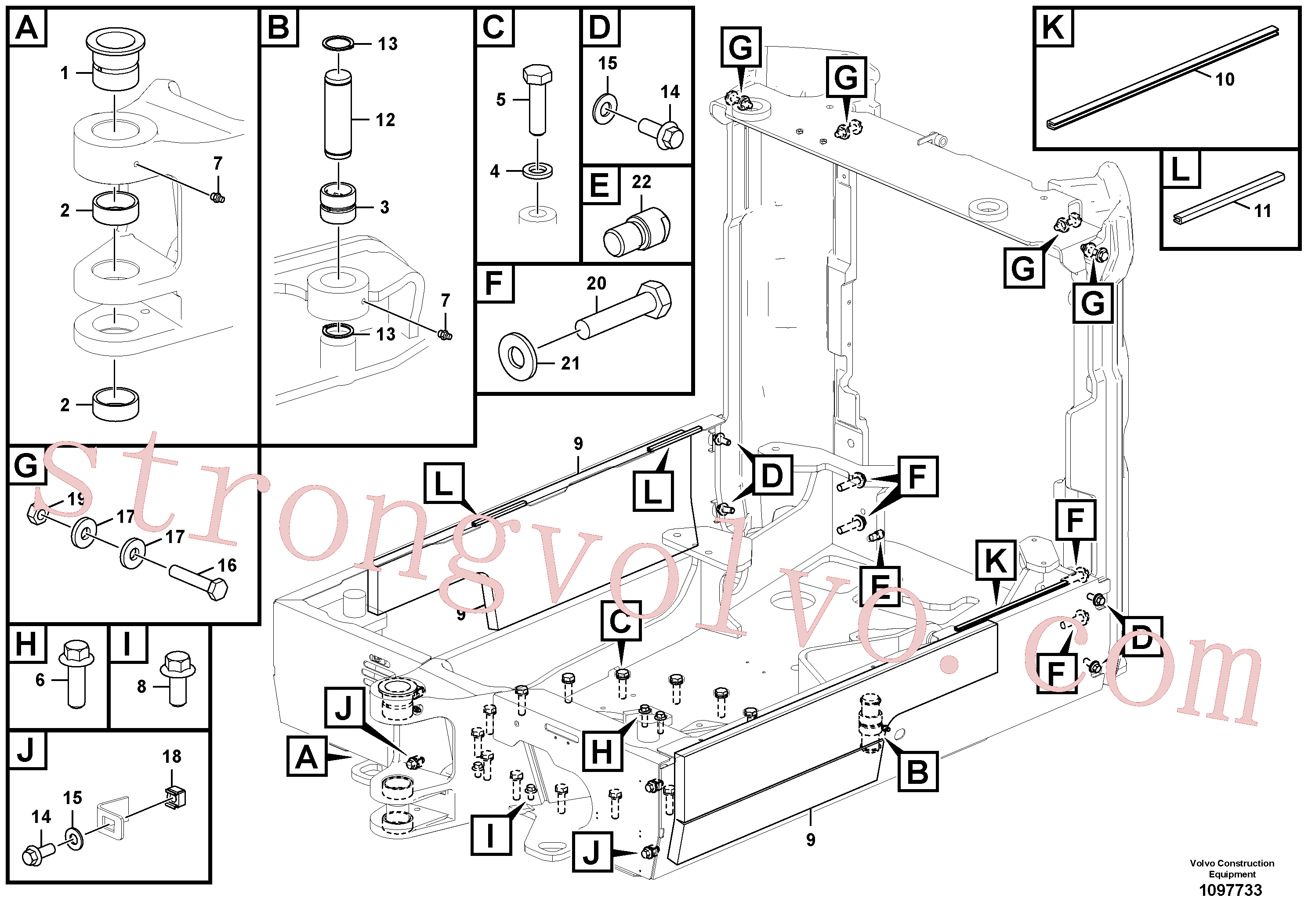 PJ3880074 Volvo Quadro(1097733 Montagem)