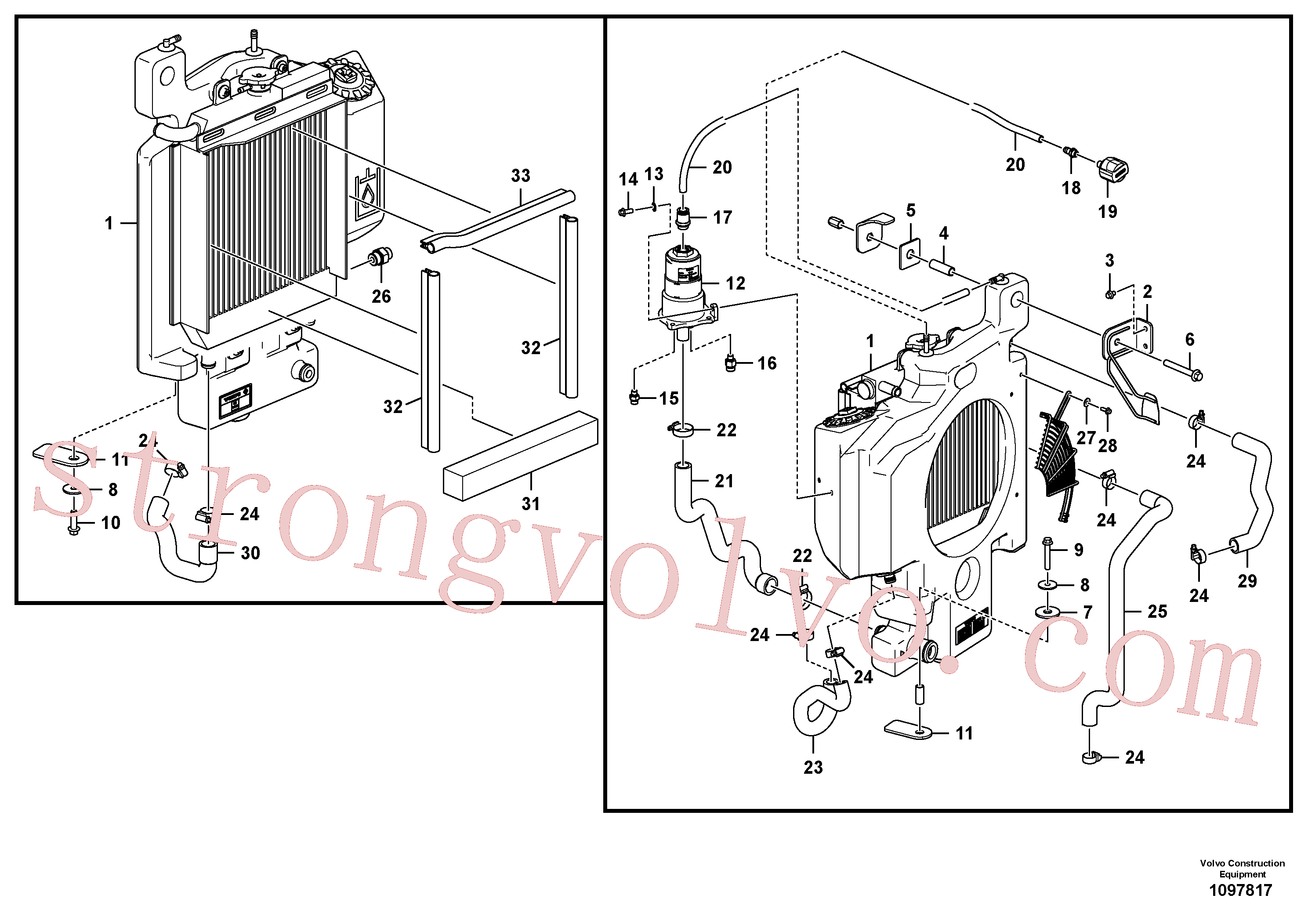 VOE60112190 Volvo Tanque de óleo hidráulico com acessórios(1097817 Montagem)