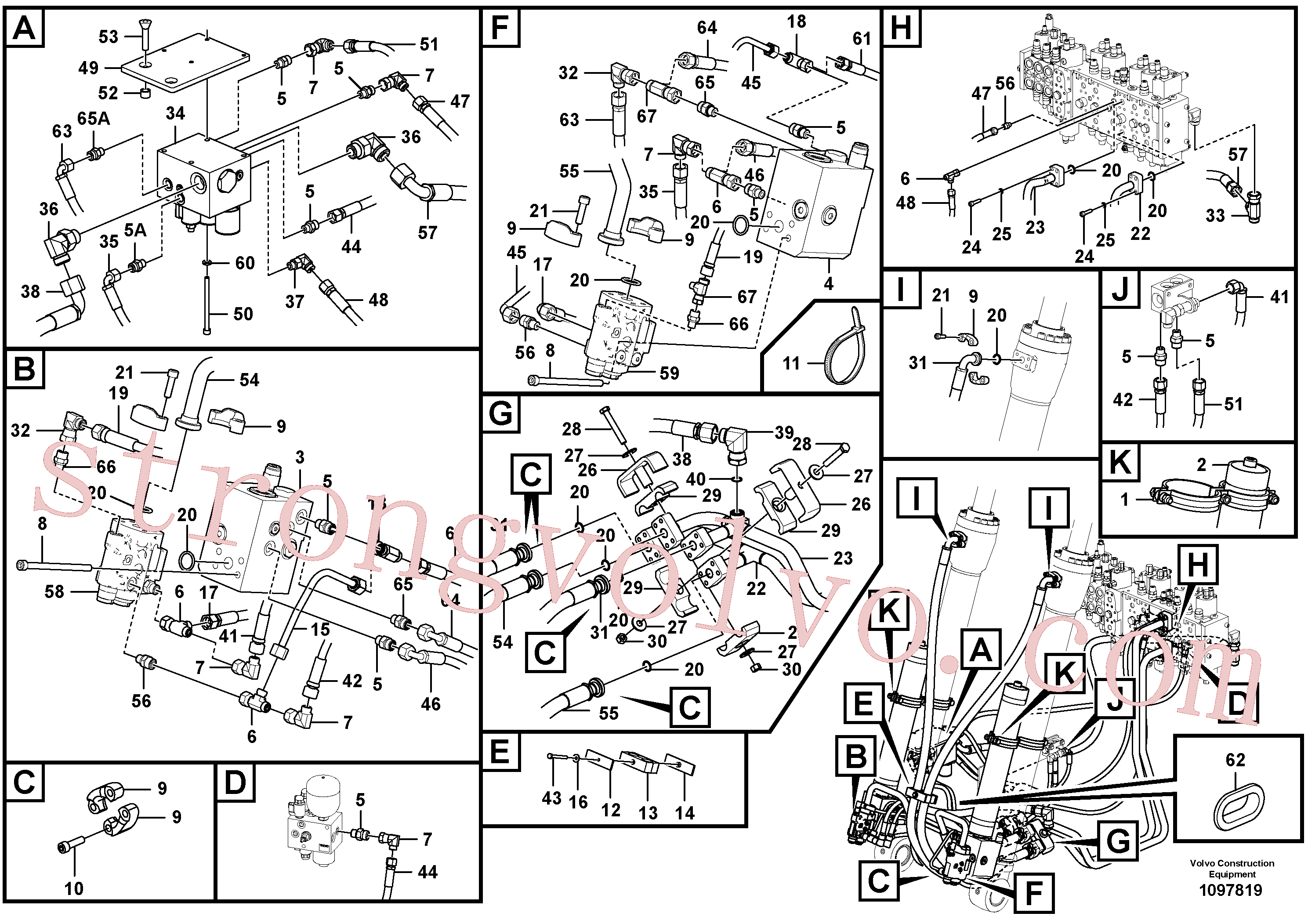 Volvo Acessórios para escavadeira VOE936360 Xtraflex/5000 Acessórios
