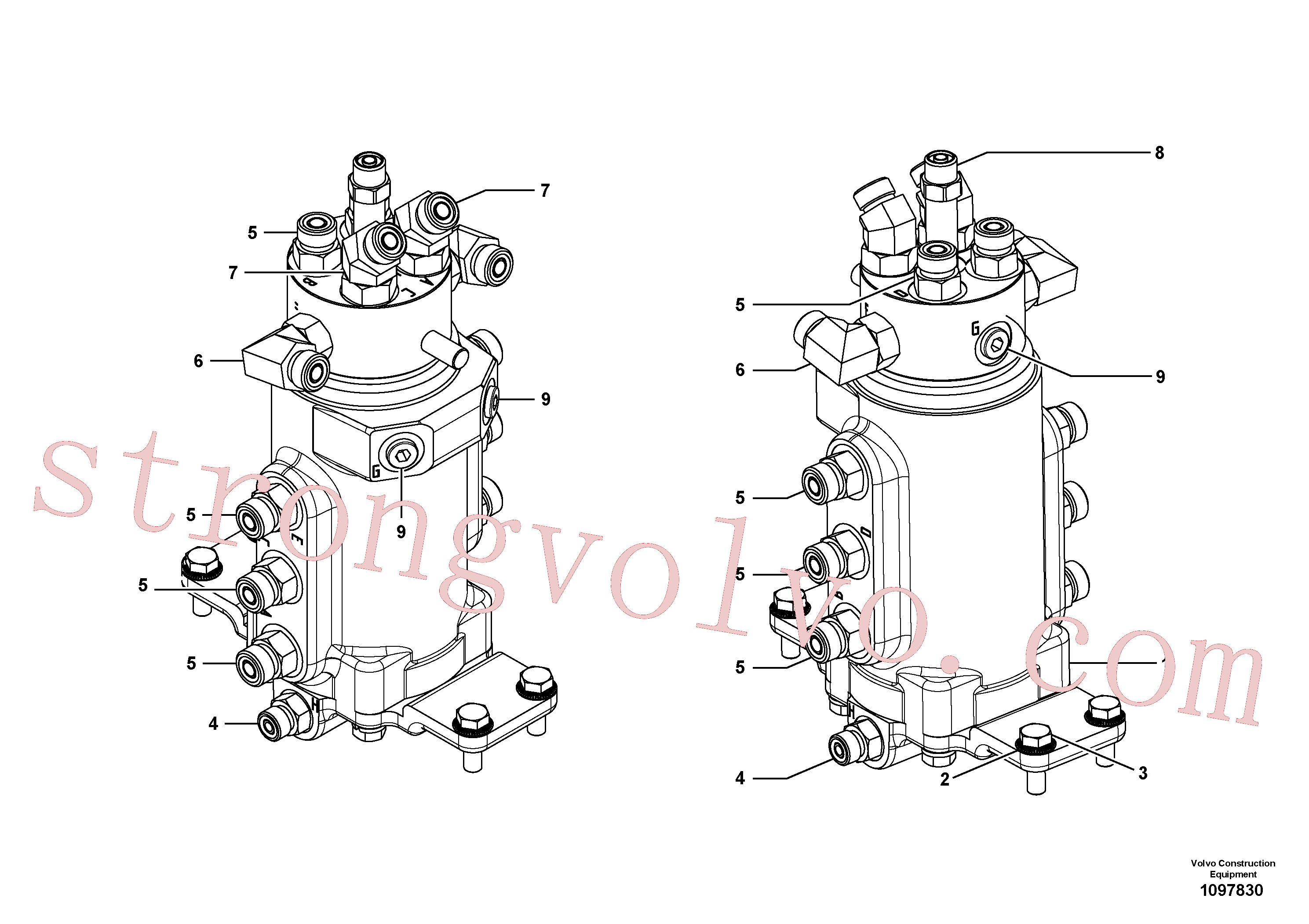 VOE15611617 Volvo Equipamento da junta articulada(1097830 Montagem)