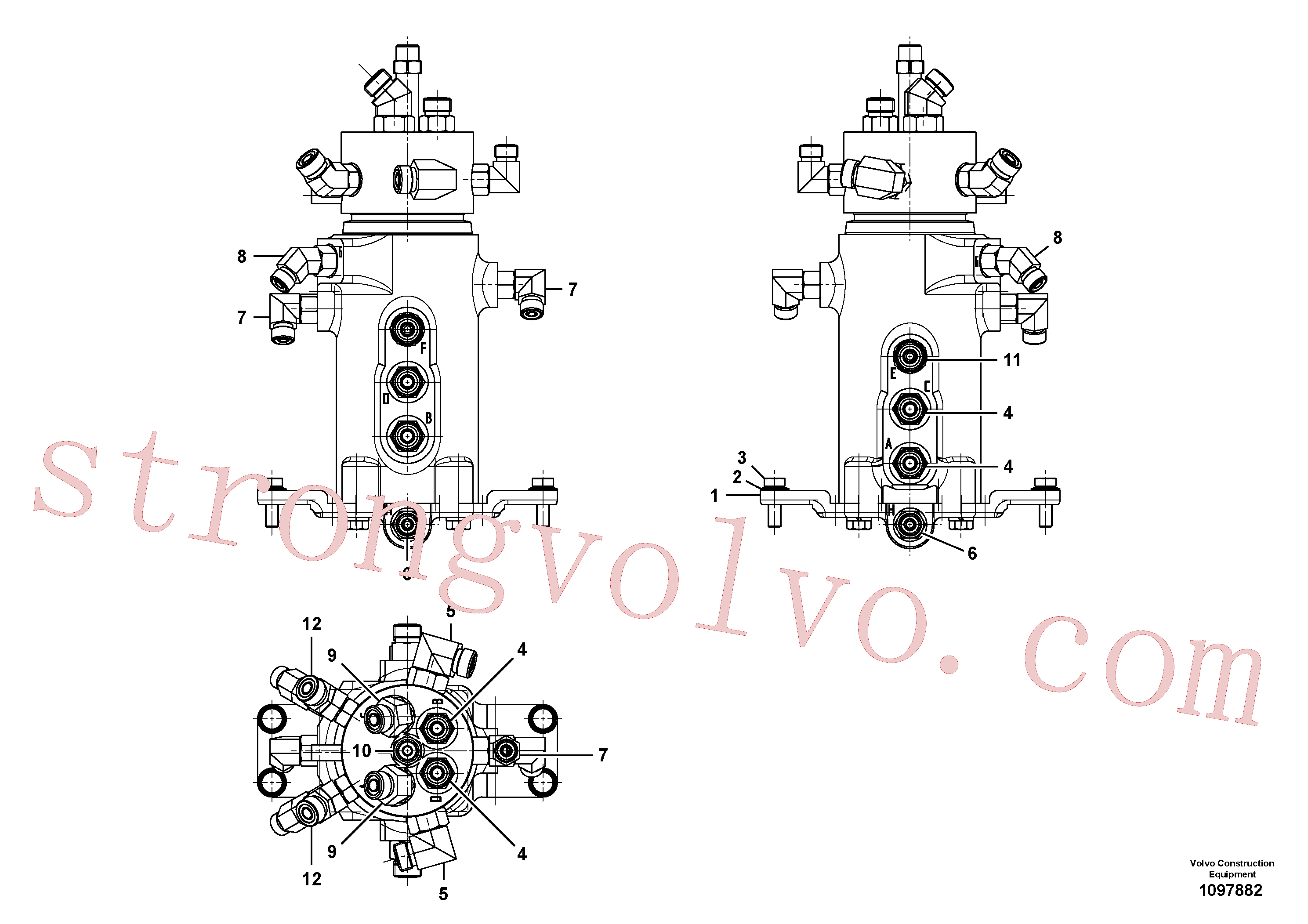 VOE15611621 Volvo Equipamento da junta articulada(1097882 Montagem)