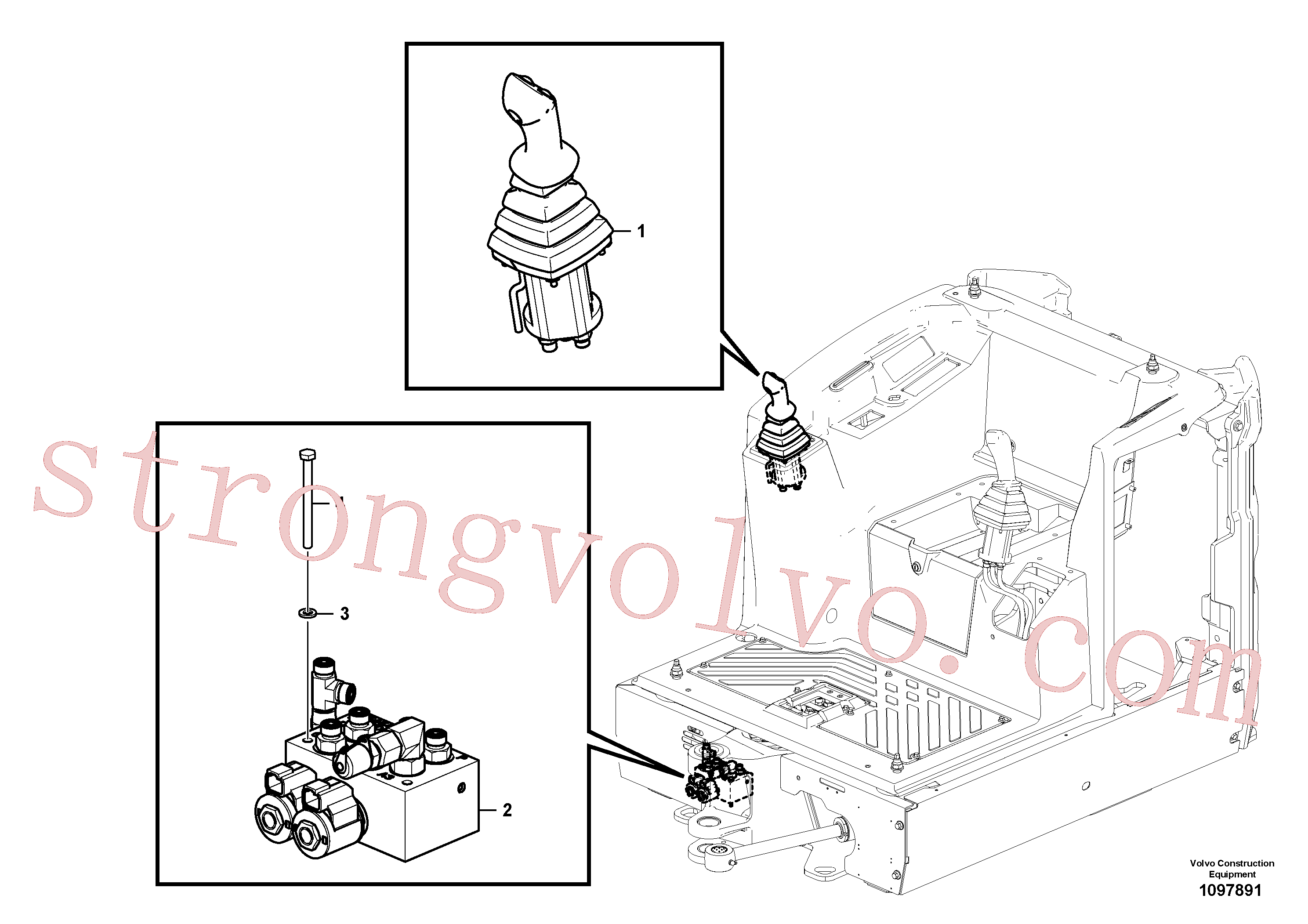 Volvo VOE11807793 Jogo da válvula Volvo Acessórios para escavadeira