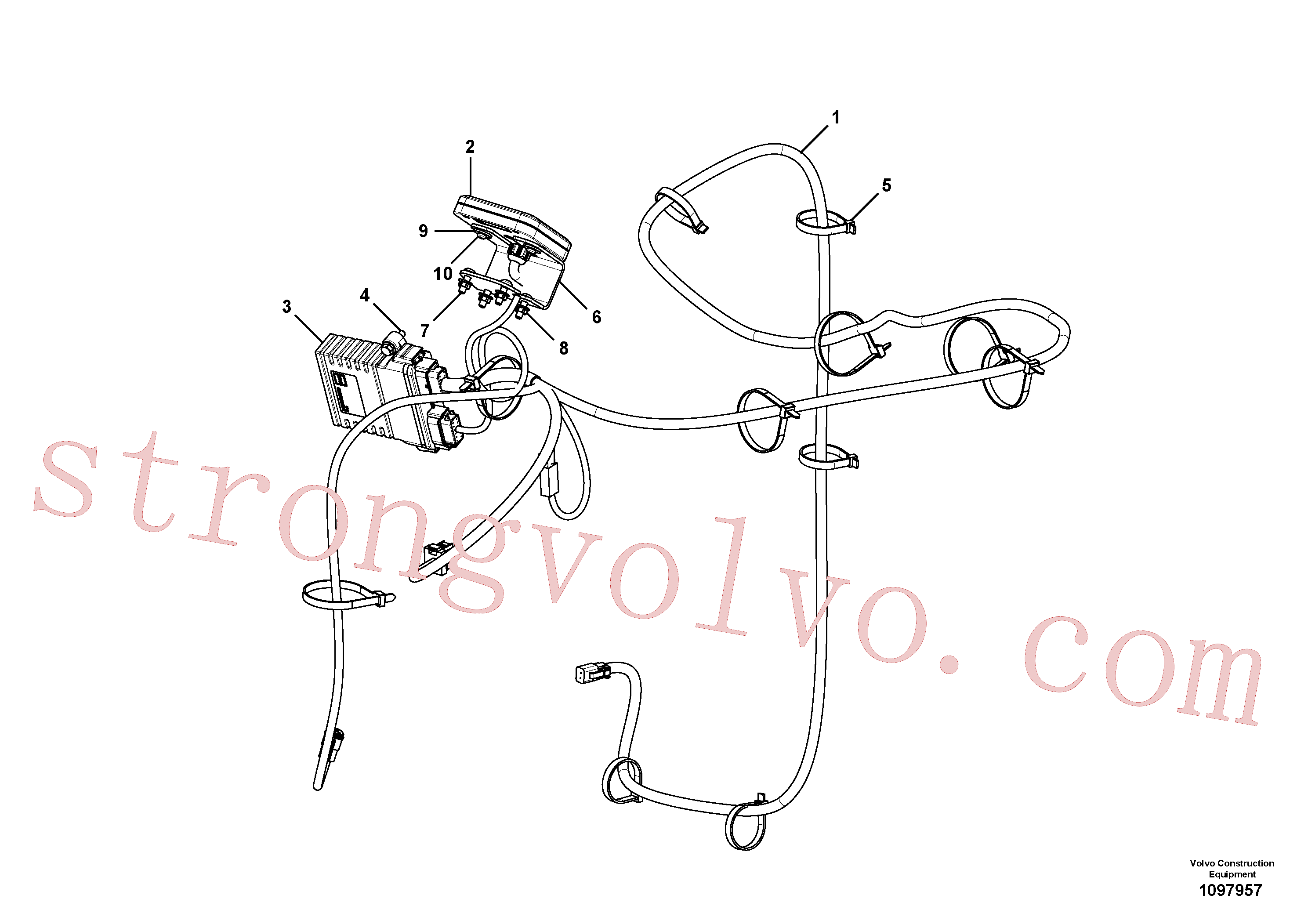VOE60112190 Volvo Sistema anti-roubo(1097957 Montagem)