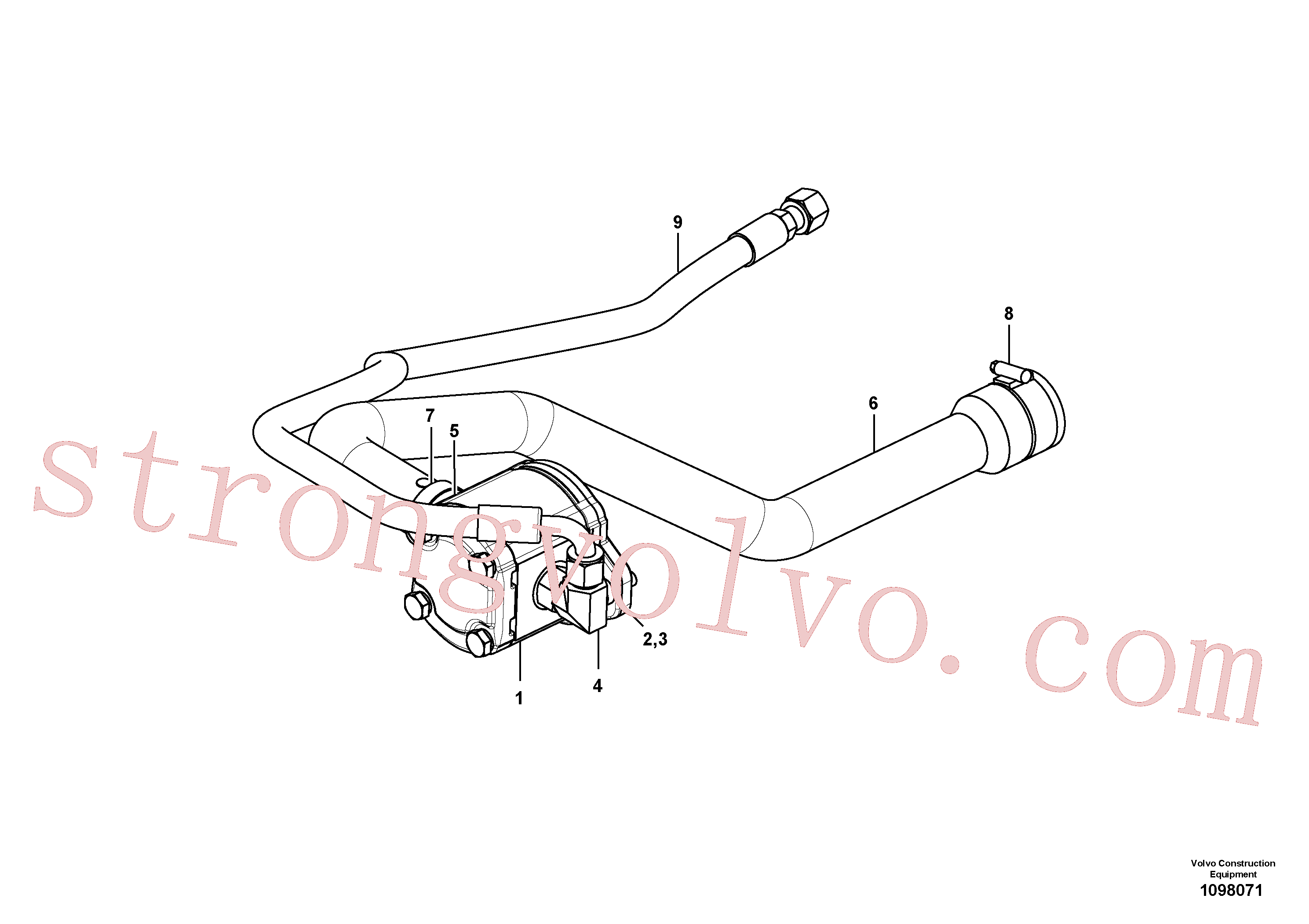 VOE936689 Volvo Bomba hidráulica(1098071 Montagem)