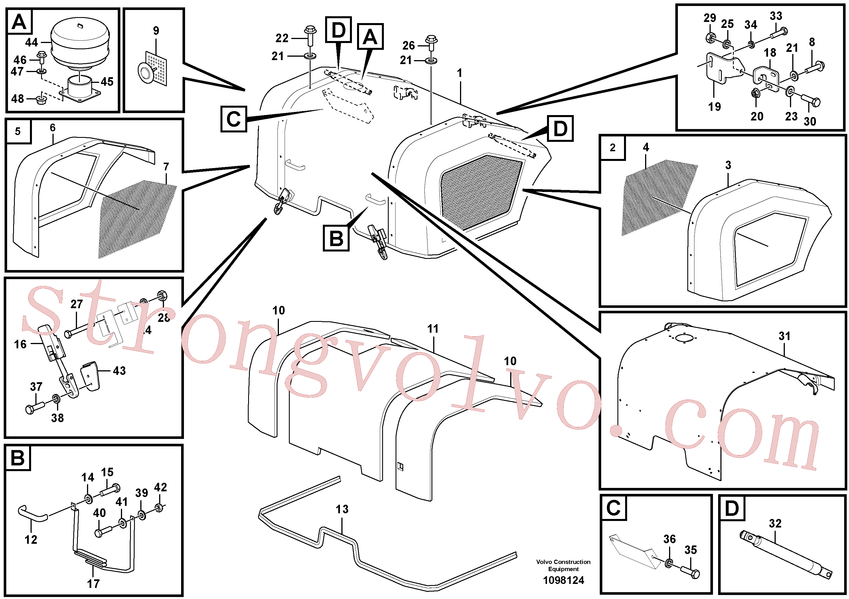 VOE14680438 Plain Washer Volvo escavadeira