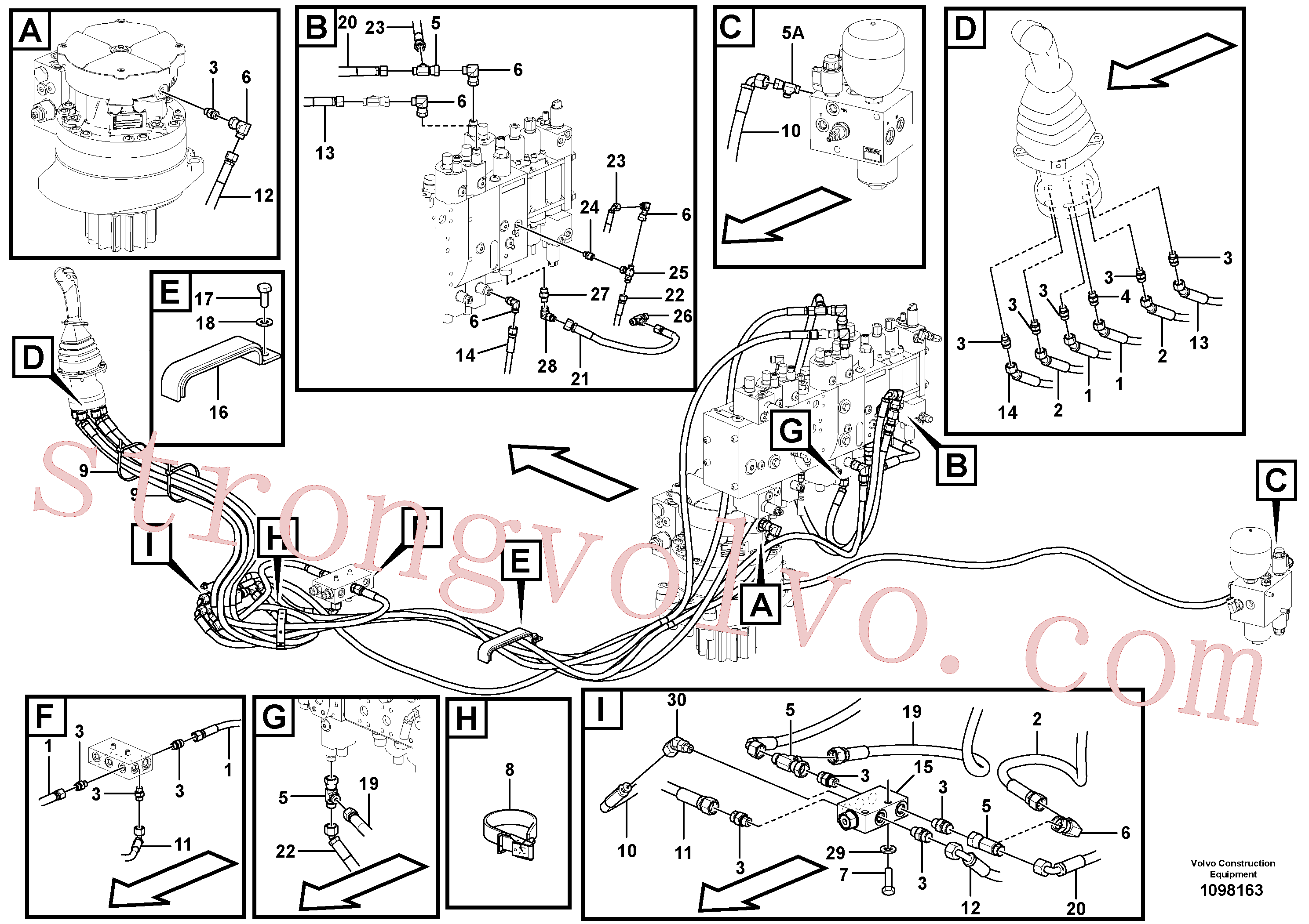 China Made VOE15187361 Rockmaster/1SC Volvo Acessórios para escavadeira