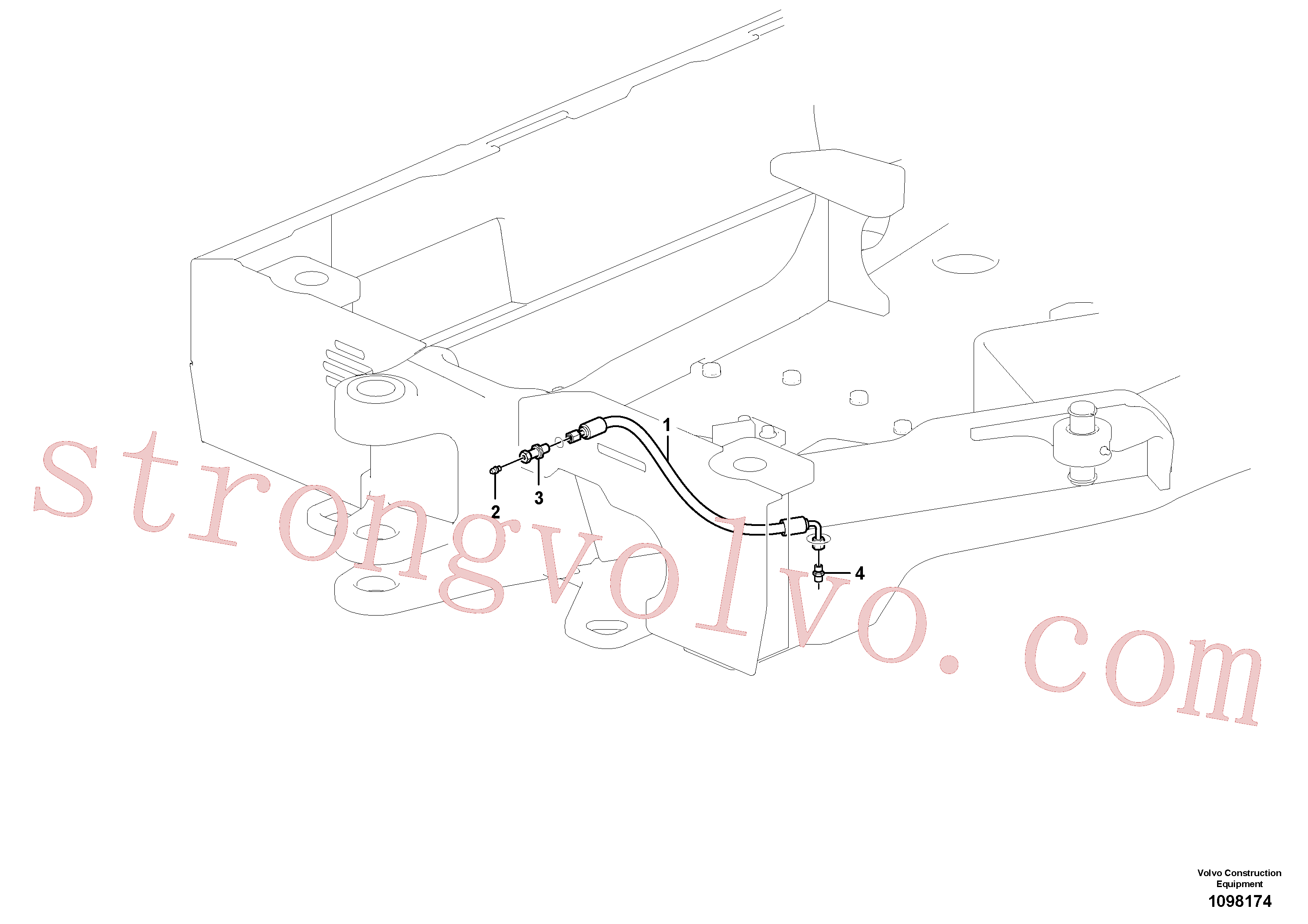 VOE15616736 Volvo Lubrificação(1098174 Montagem)
