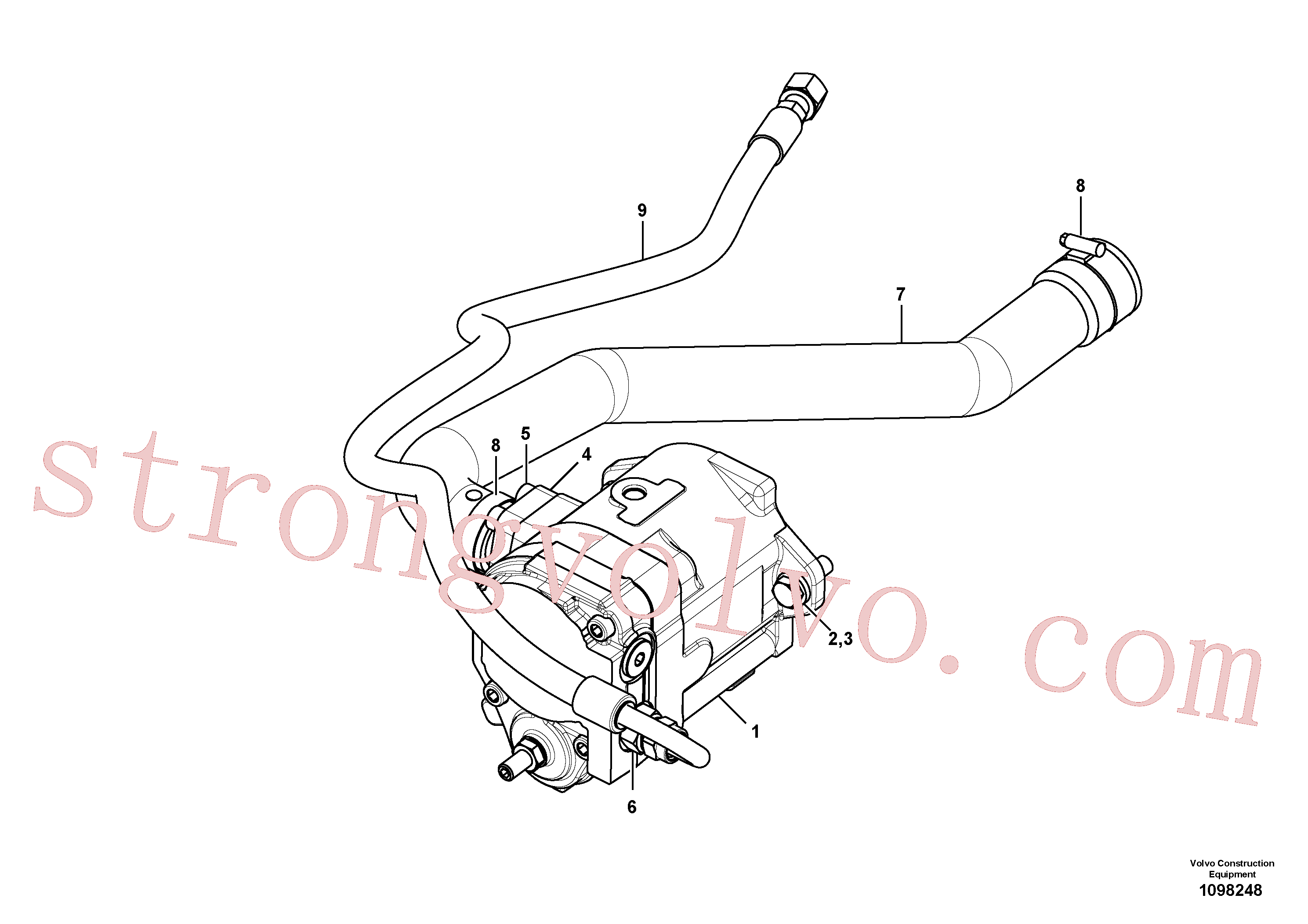VOE15699672 Volvo Bomba hidráulica(1098248 Montagem)