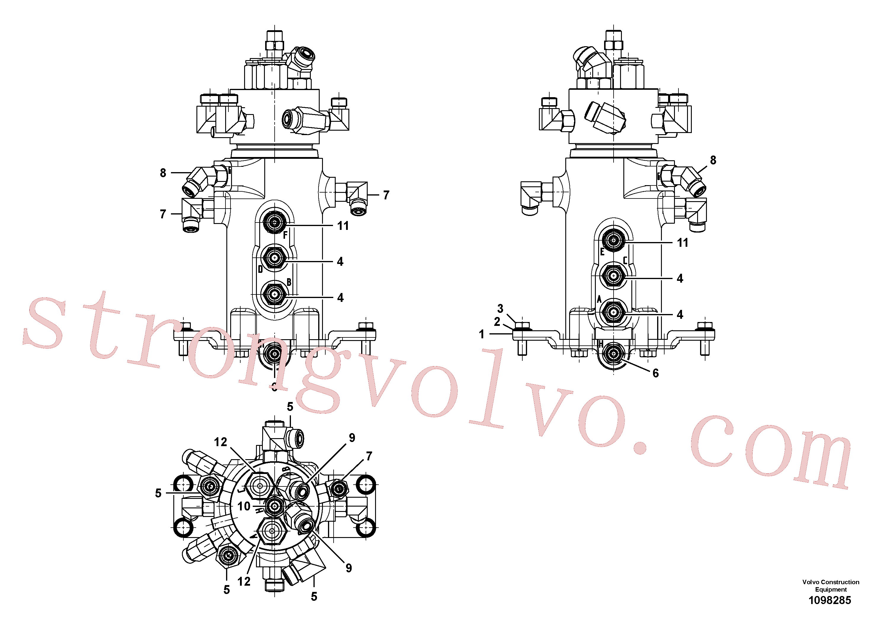 VOE15611621 Volvo Equipamento da junta articulada(1098285 Montagem)