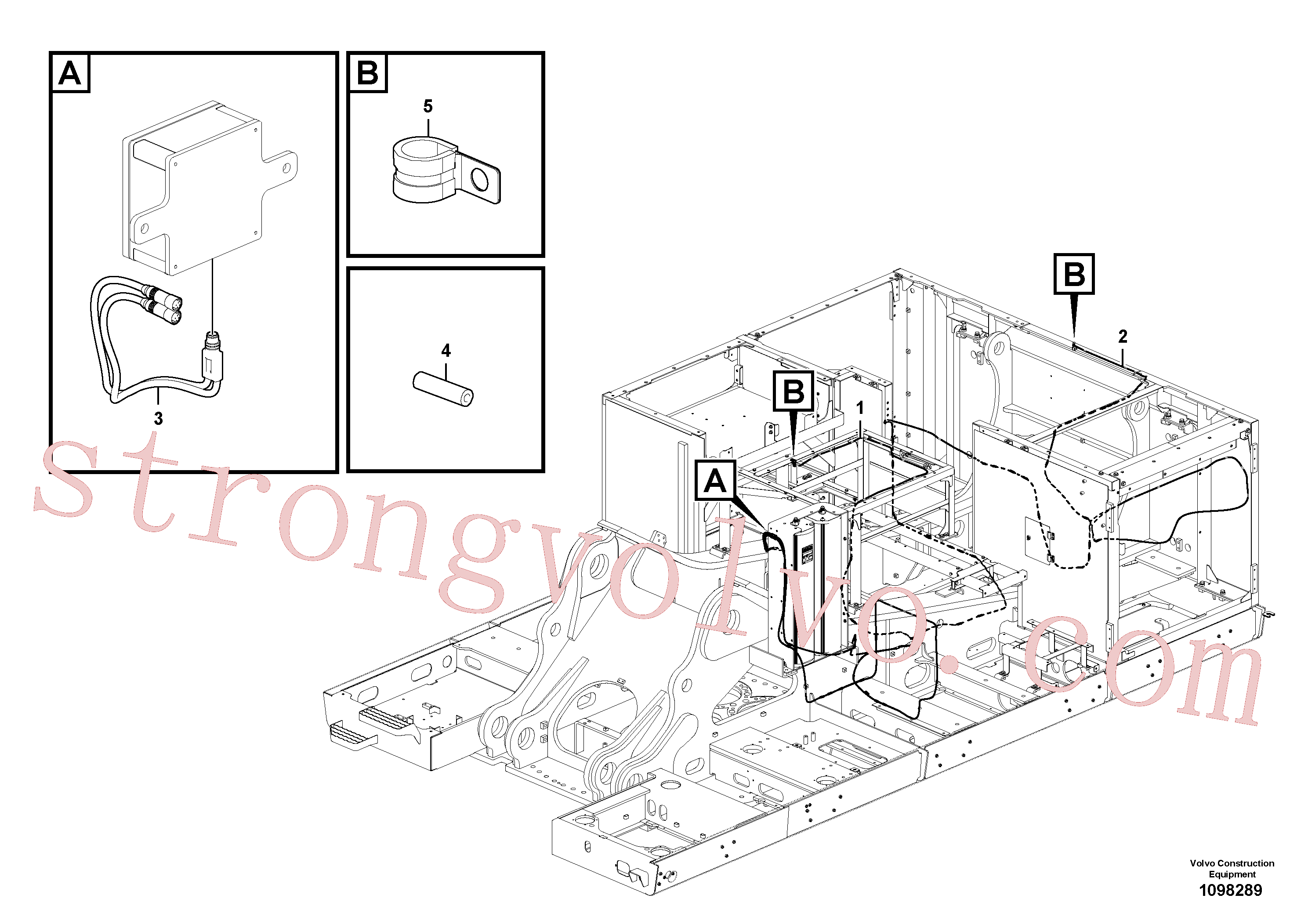VOE14708549 Volvo Extintor de incêndio(1098289 Montagem)