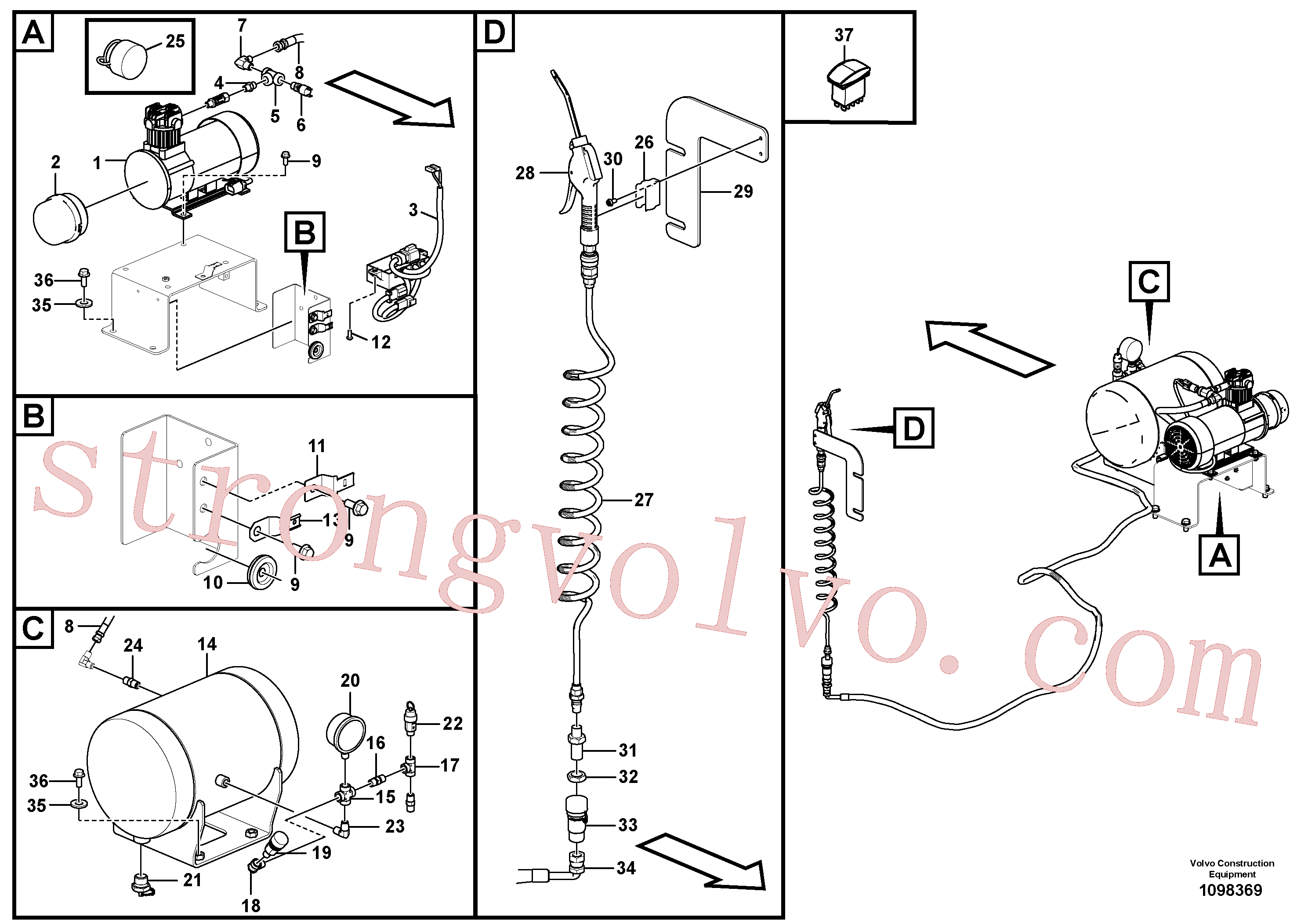 SA9453-02260 Volvo(1098369 Montagem)