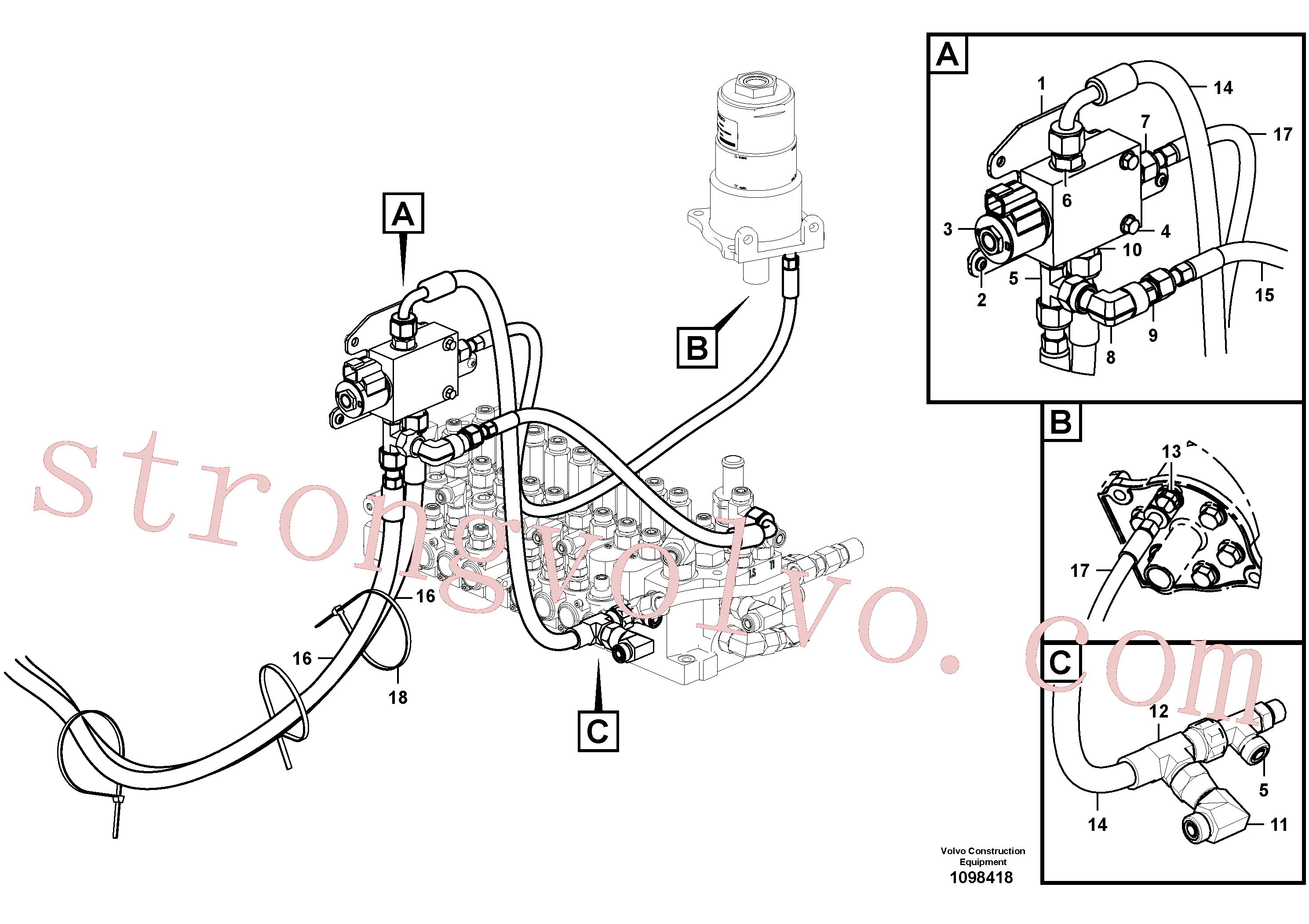 VOE15800455 Volvo(1098418 Montagem)